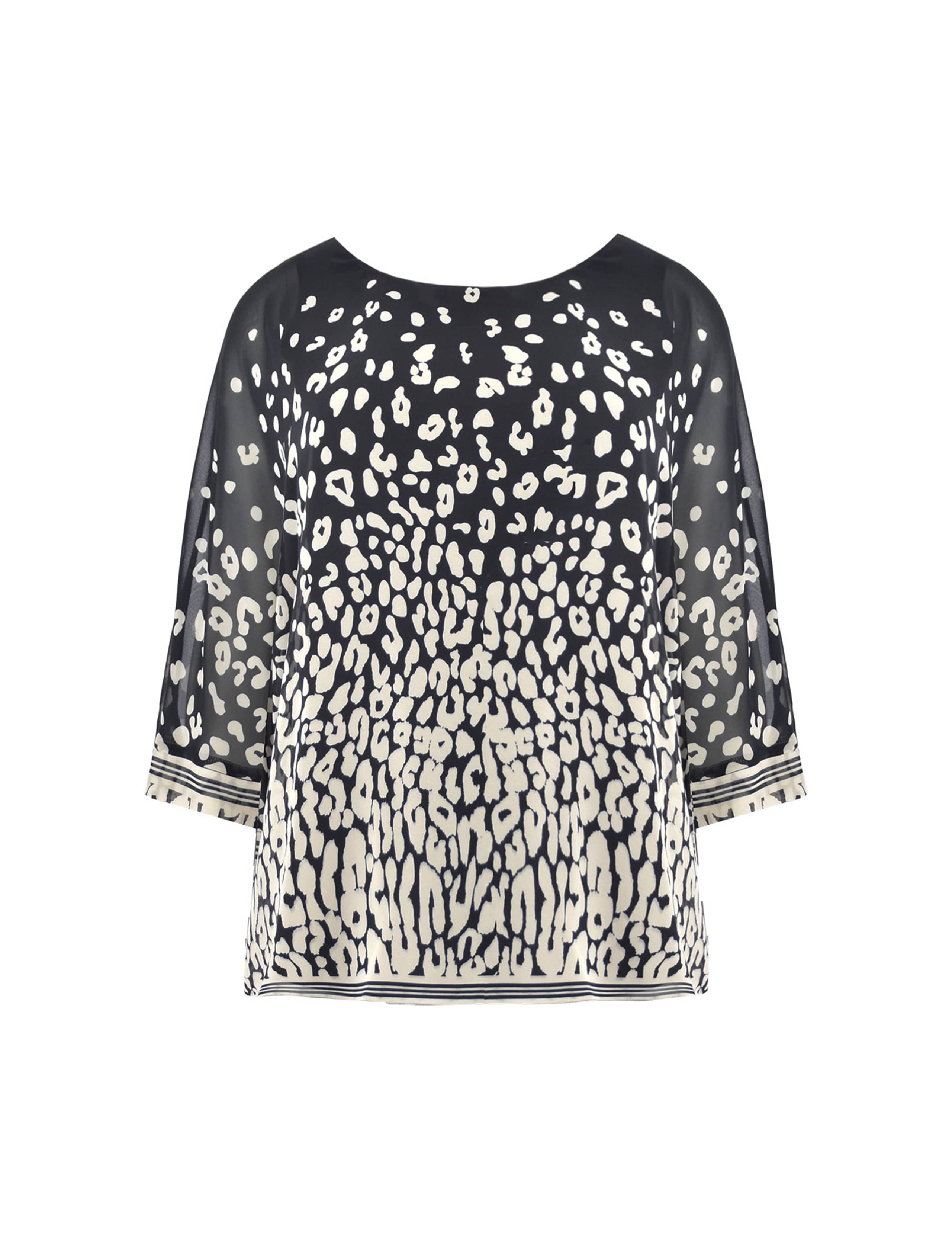 Animal Print Round Neck Oversized Top 2 of 5