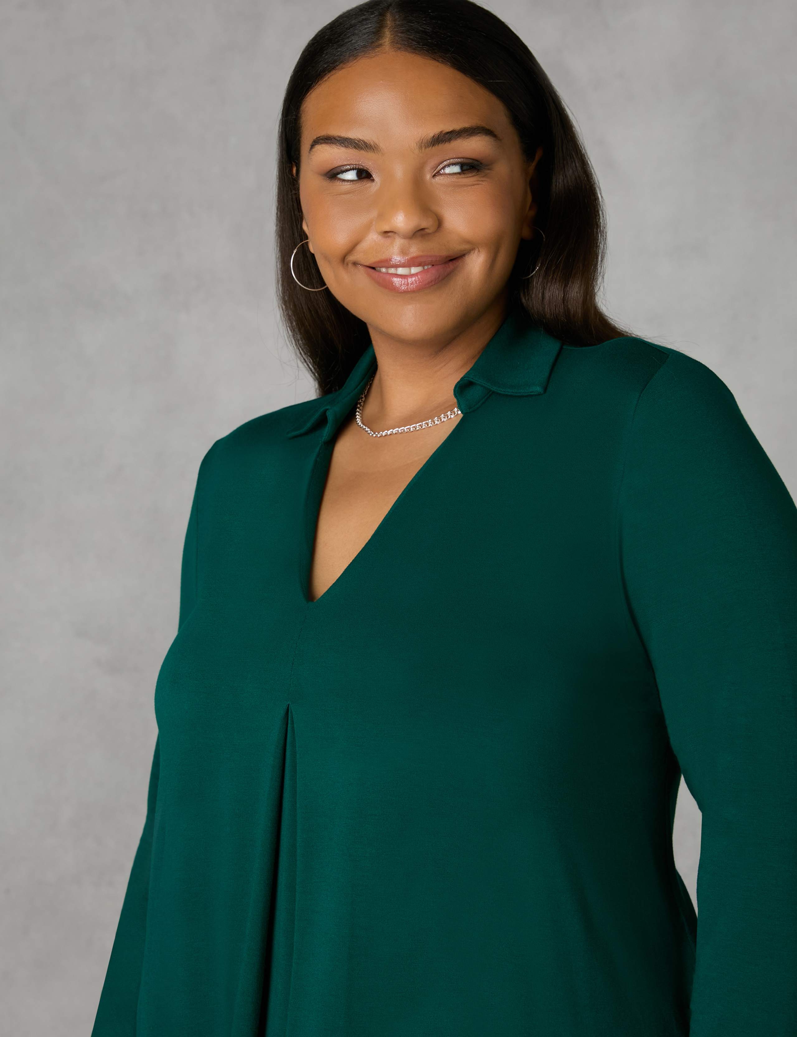 Jersey V-Neck Tunic 2 of 3