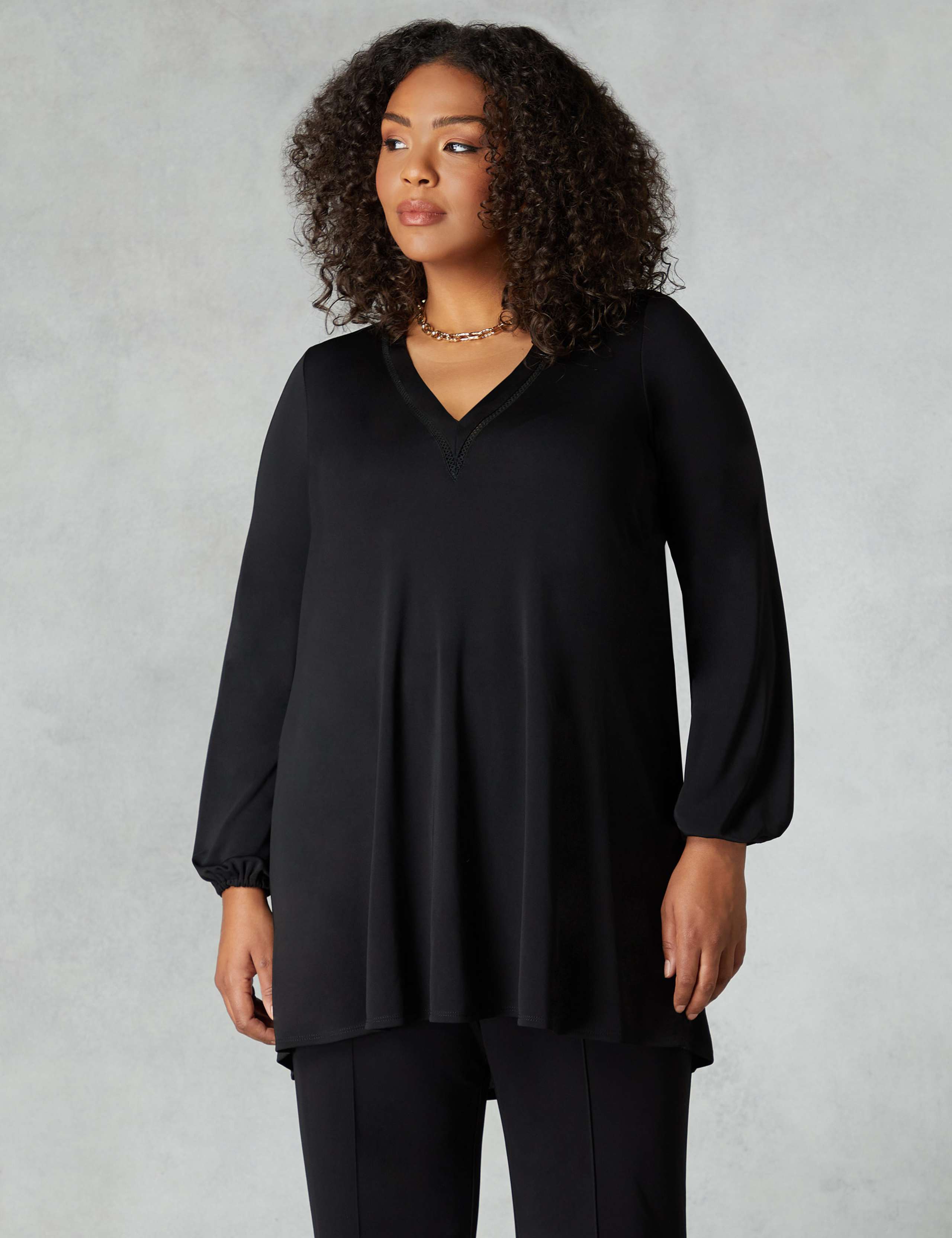 Jersey V-Neck Tunic 1 of 3