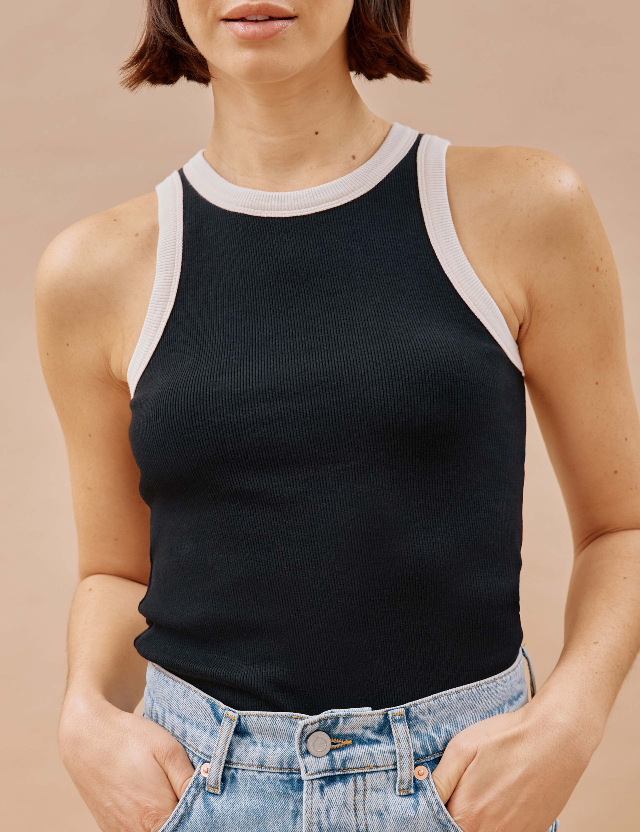 Pure Cotton Ribbed Vest 4 of 5