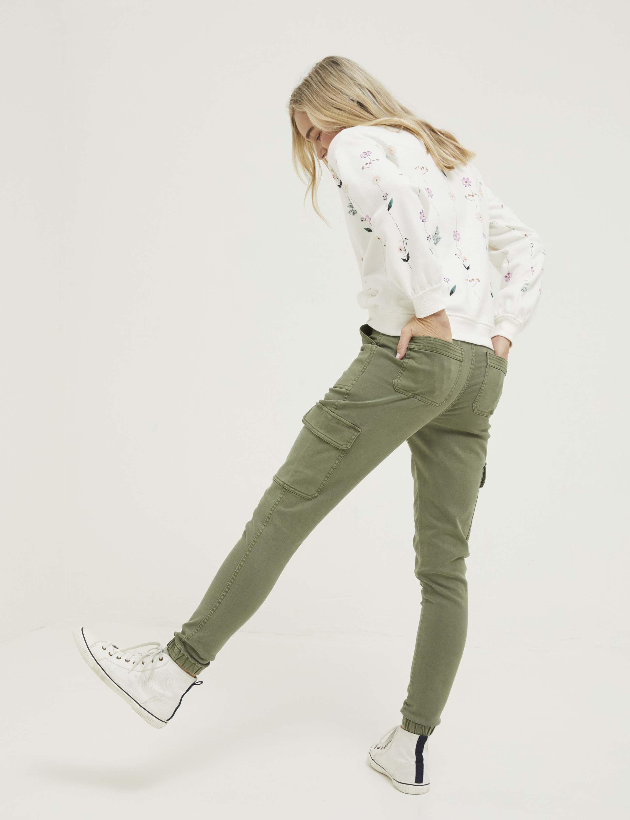Cotton Rich Cargo Cuffed Trousers 3 of 4