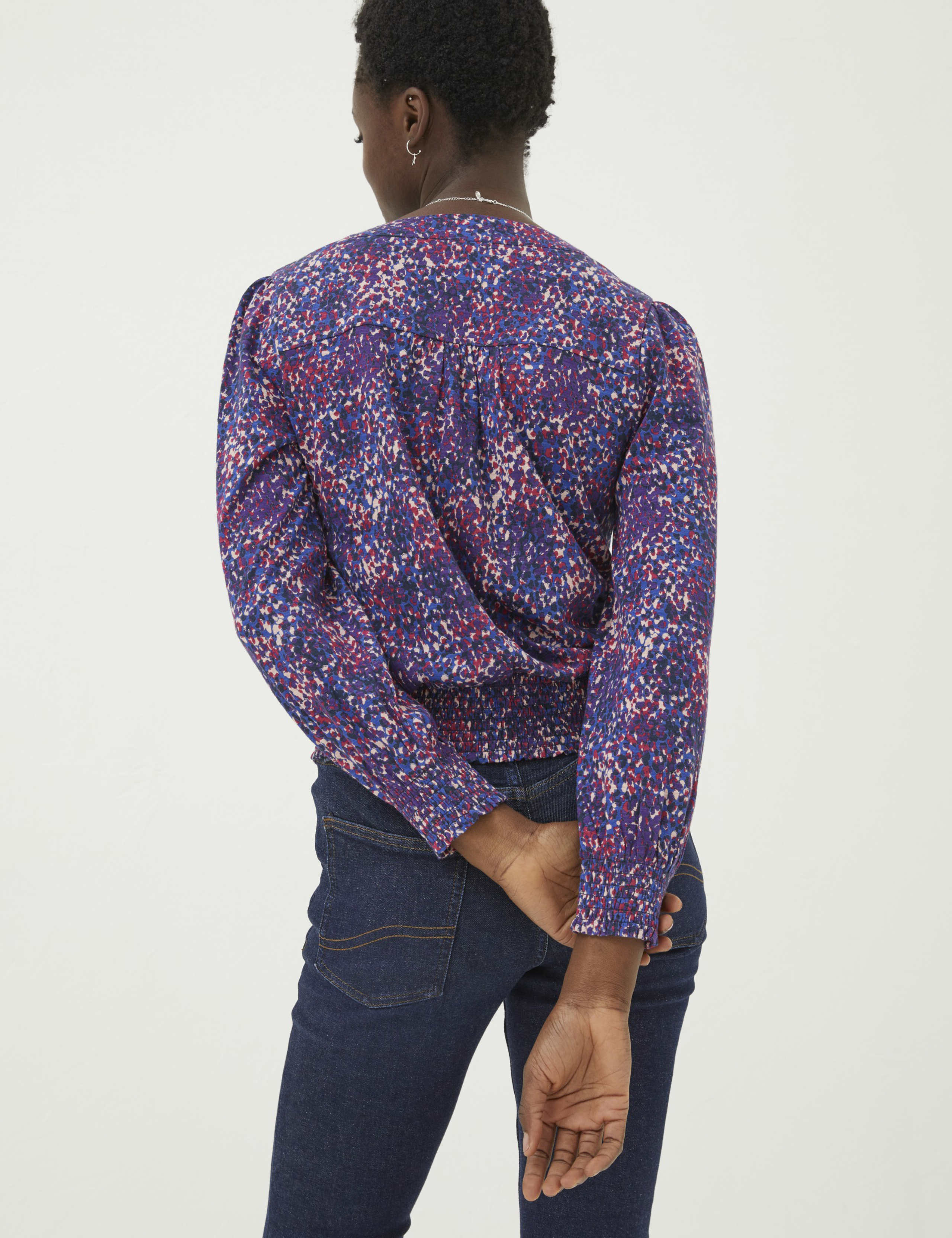 Pure Cotton Printed Wrap Top 4 of 4