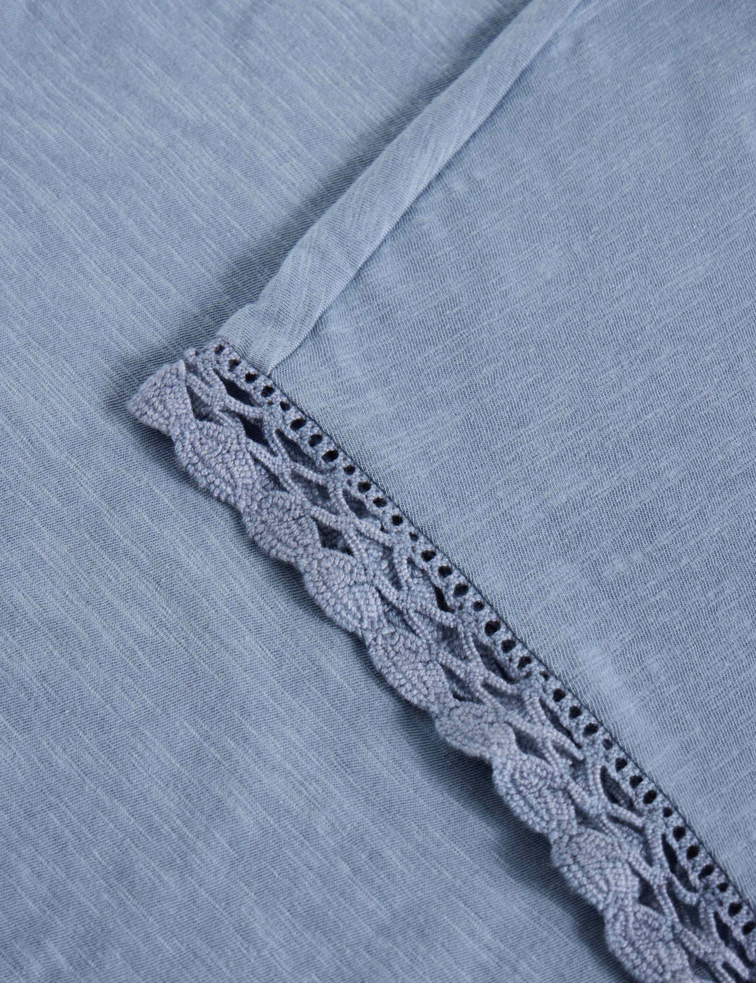 Pure Cotton Lace Trim T-Shirt 6 of 6