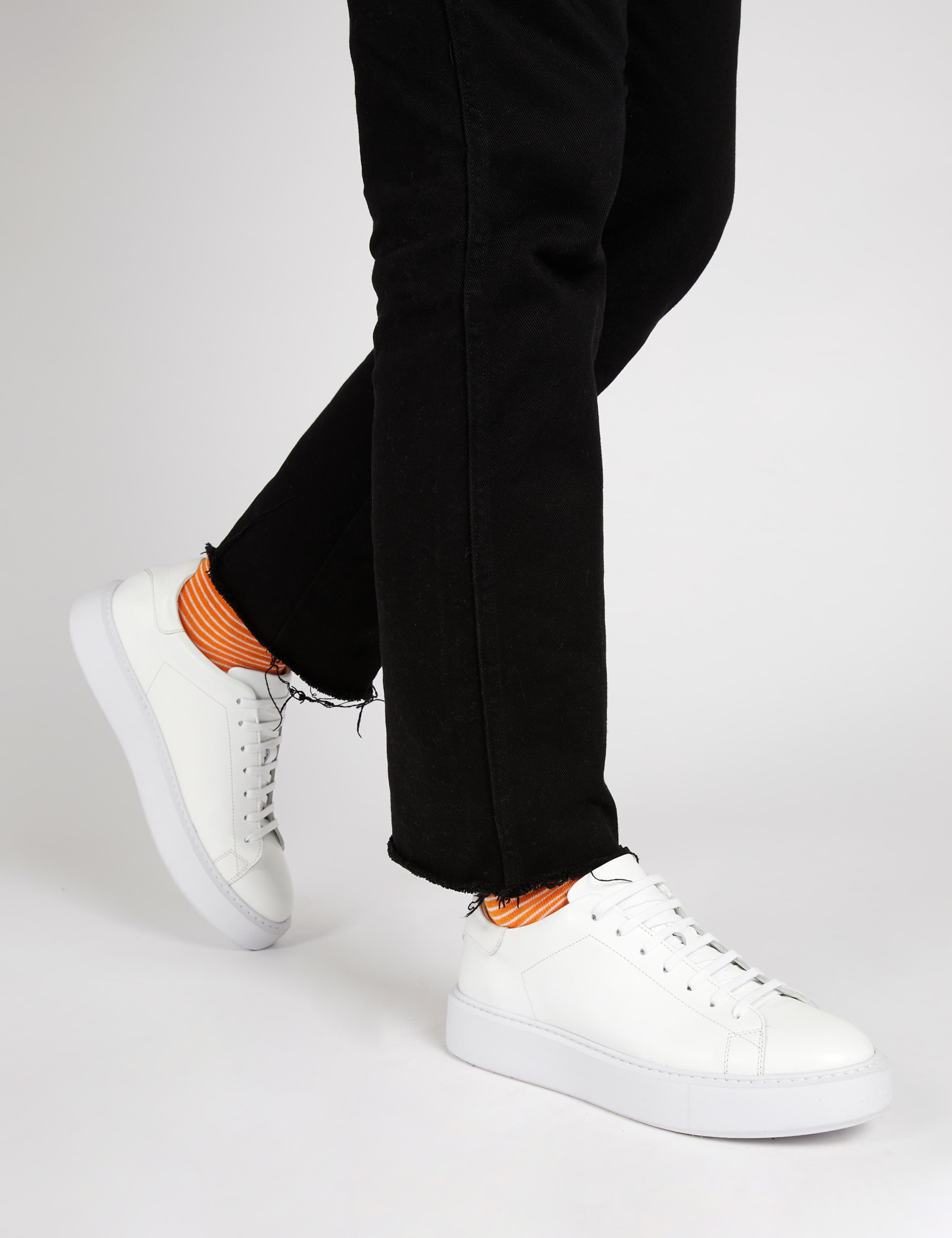Leather Lace Up Trainers 1 of 7