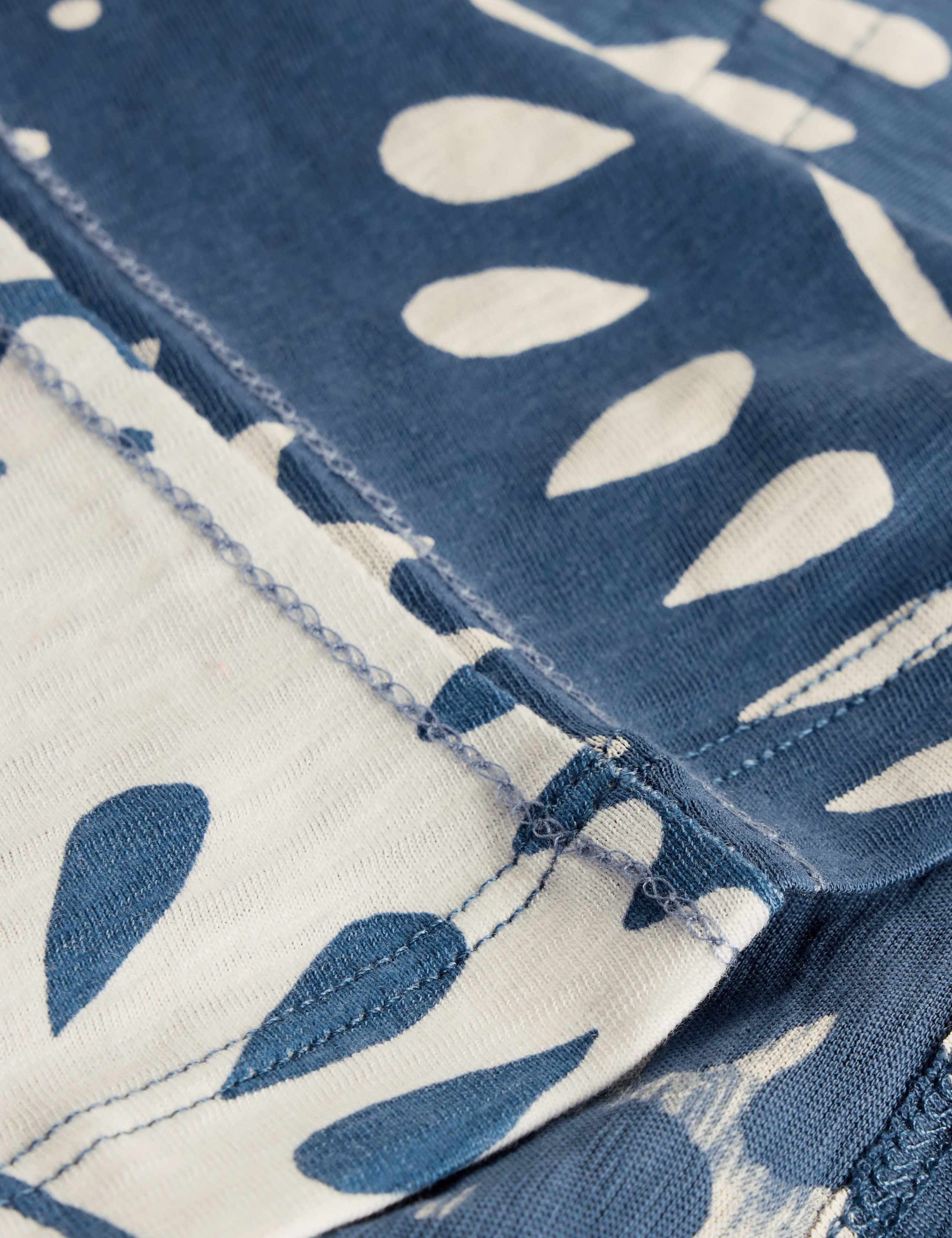 Pure Cotton Printed Notch Neck T-Shirt 6 of 6
