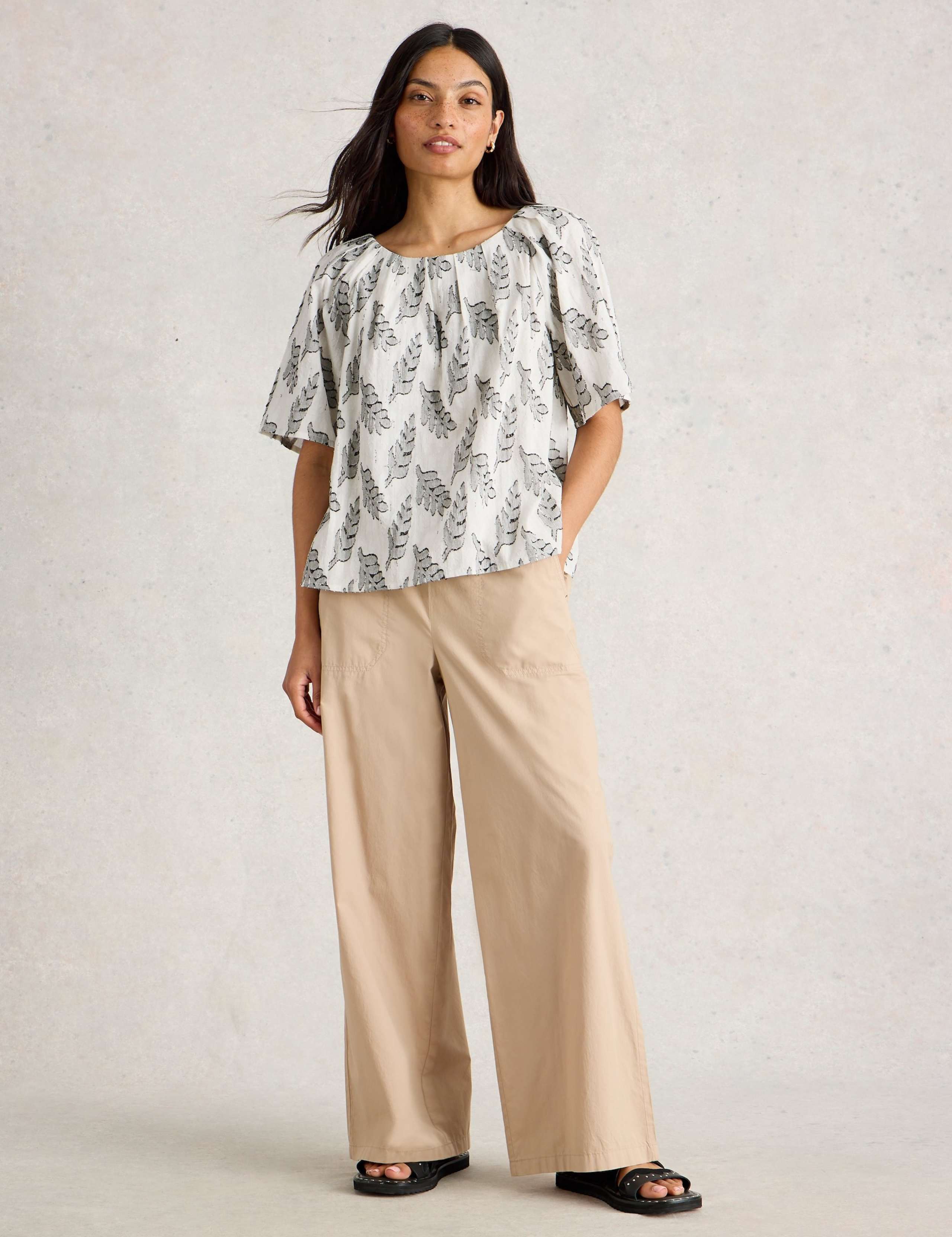 Pure Cotton Jacquard Top 3 of 6