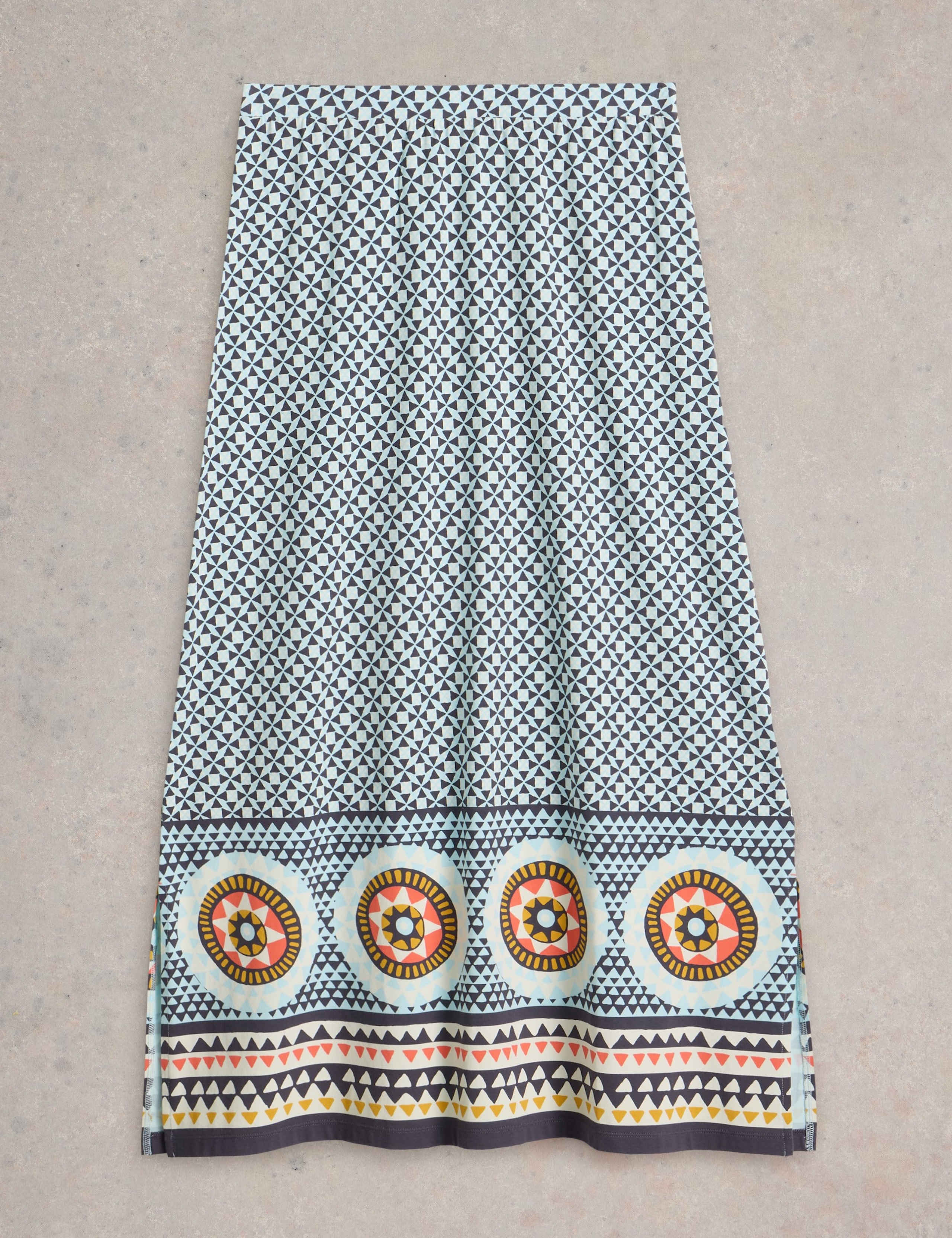 Jersey Printed Maxi Column Skirt 2 of 6