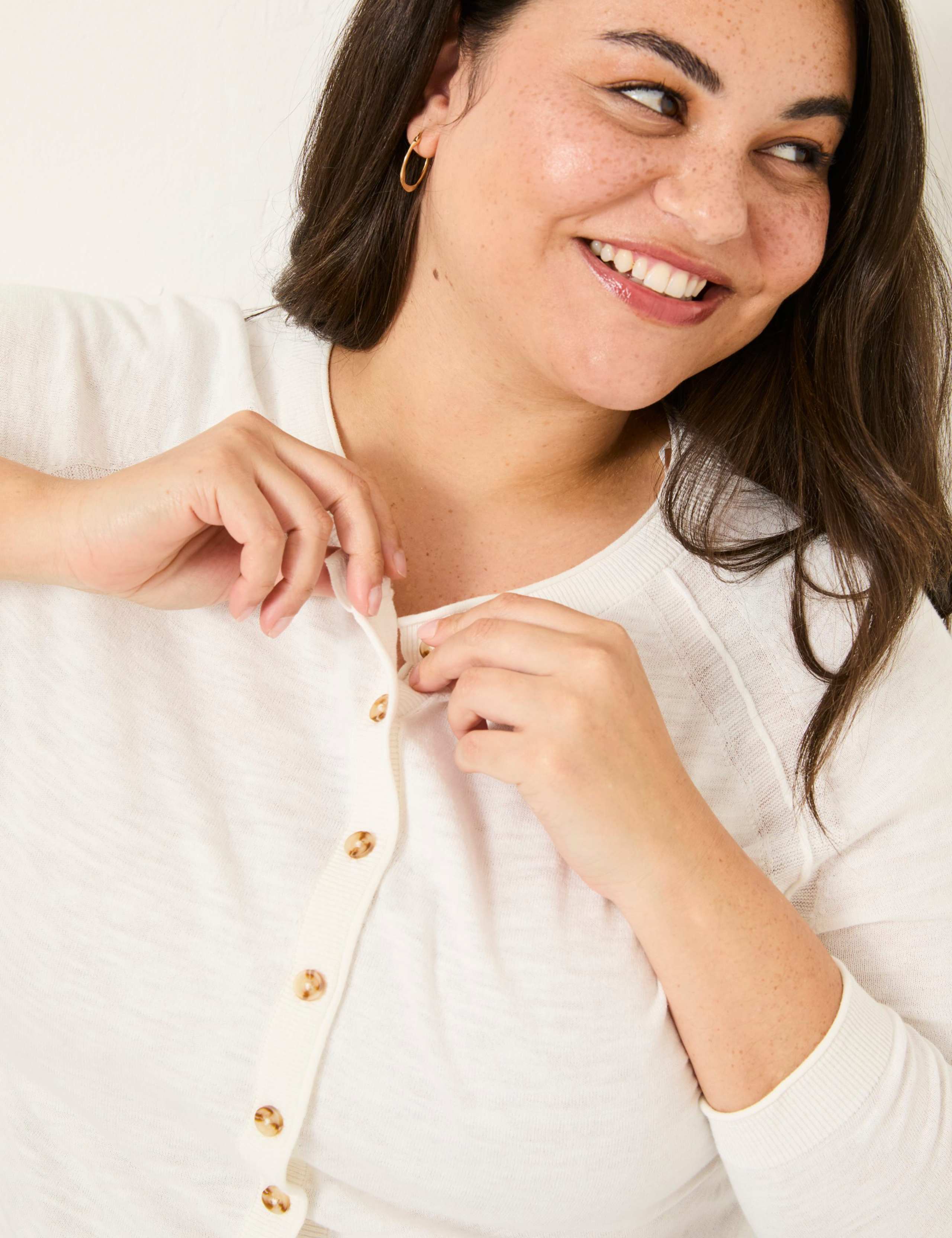 Pure Cotton Textured Cardigan 9 of 10