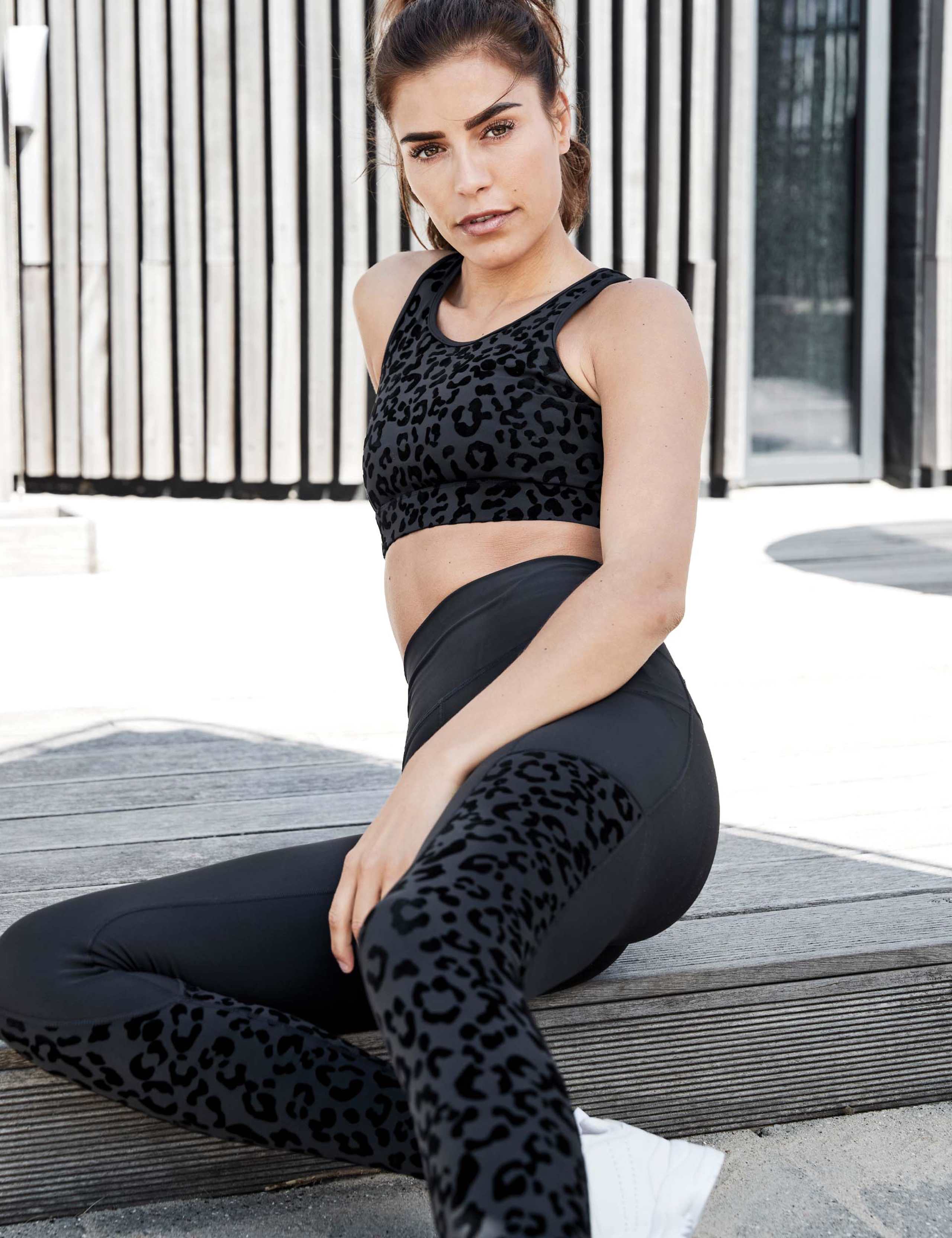 Leopard Print Ankle Grazer Leggings 4 of 4