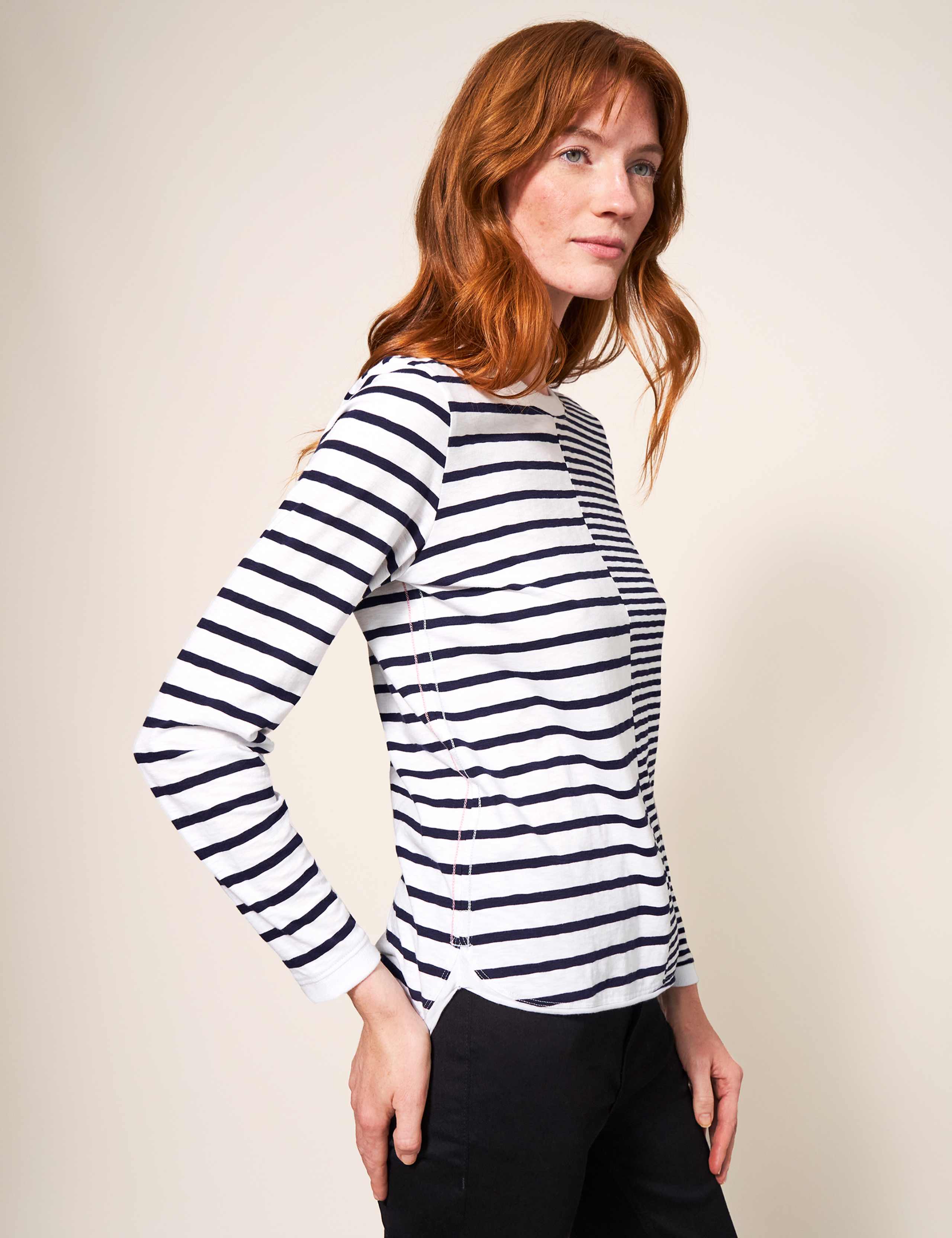 Pure Cotton Striped T-Shirt 4 of 5