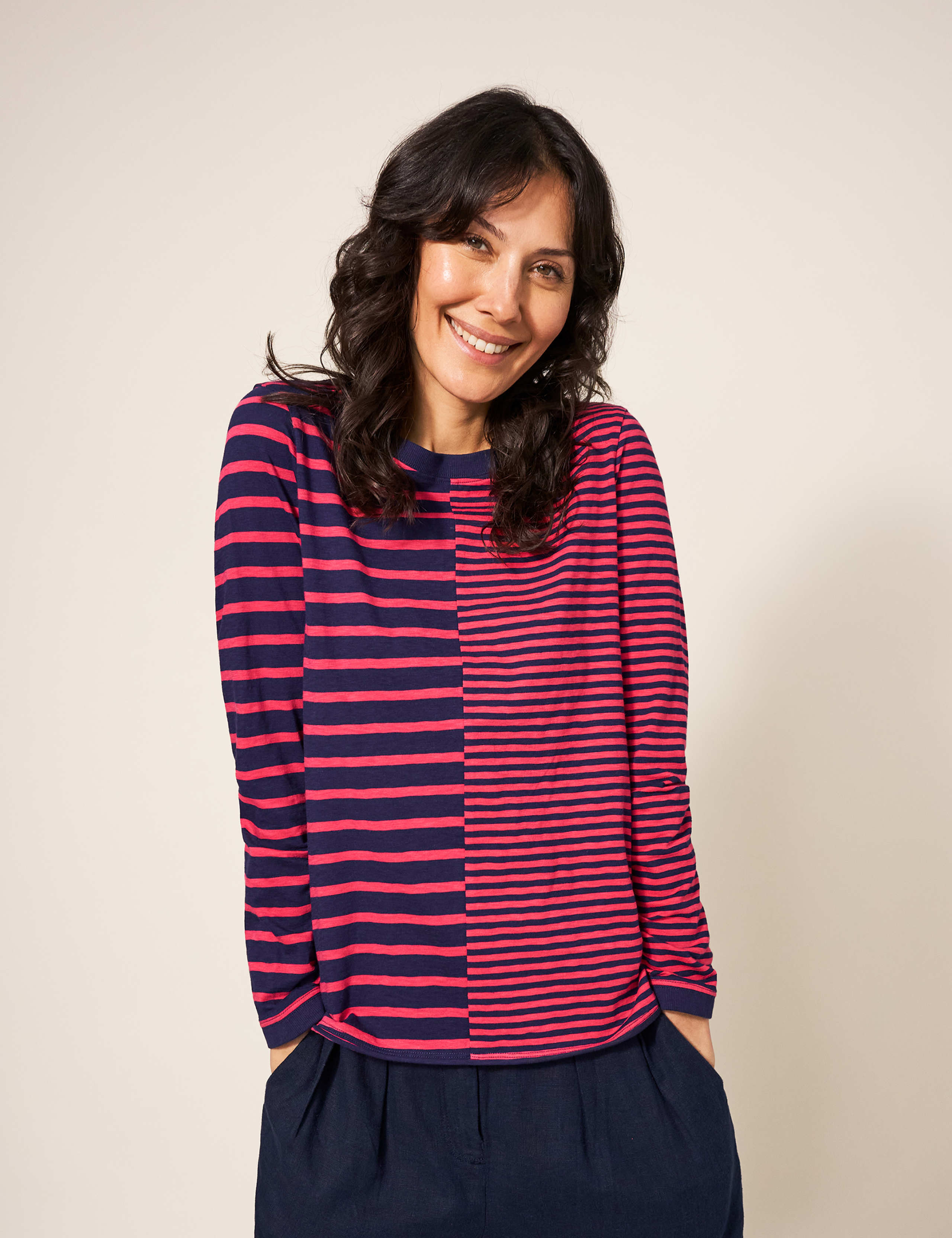 Pure Cotton Striped T-Shirt 1 of 5