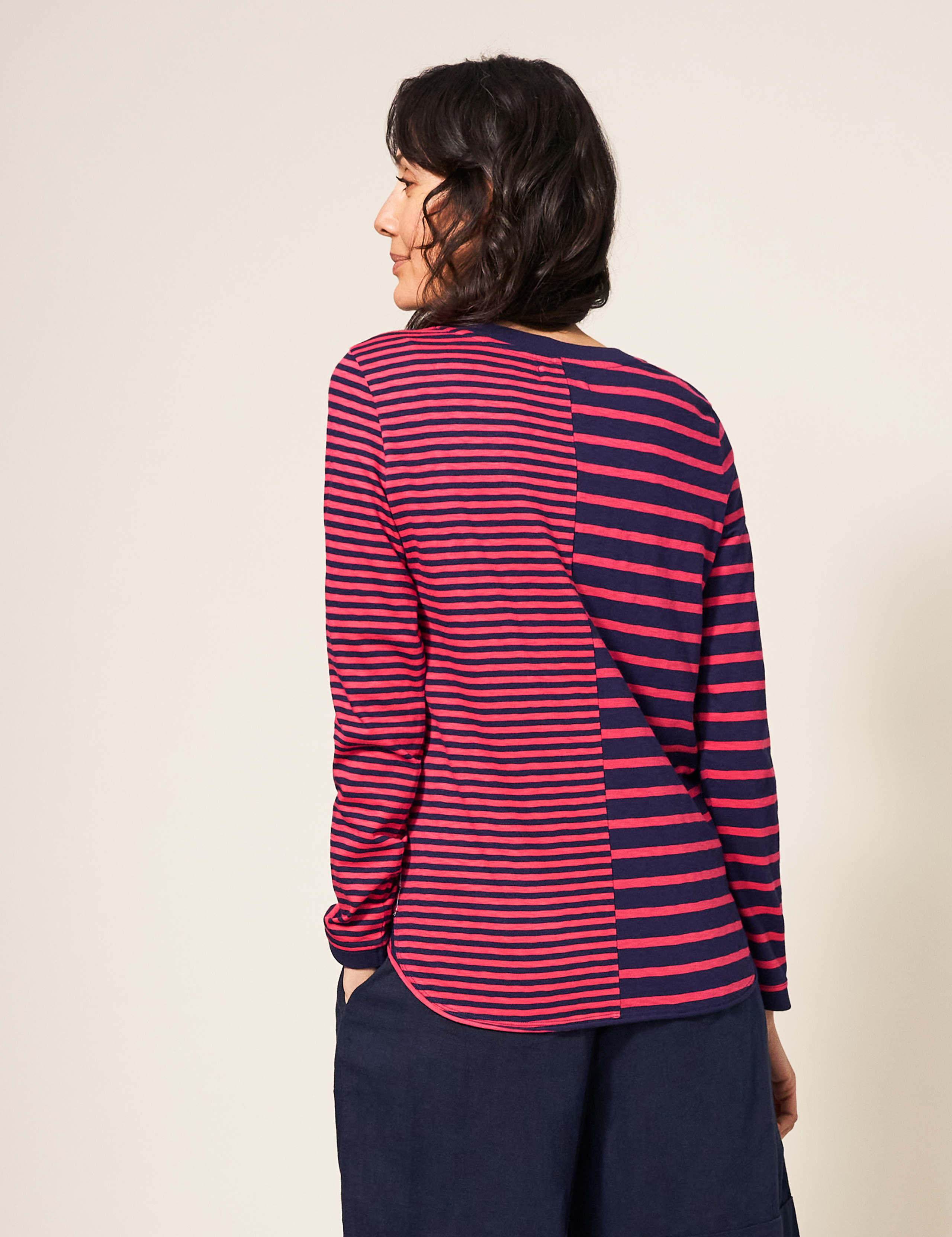 Pure Cotton Striped T-Shirt 4 of 5
