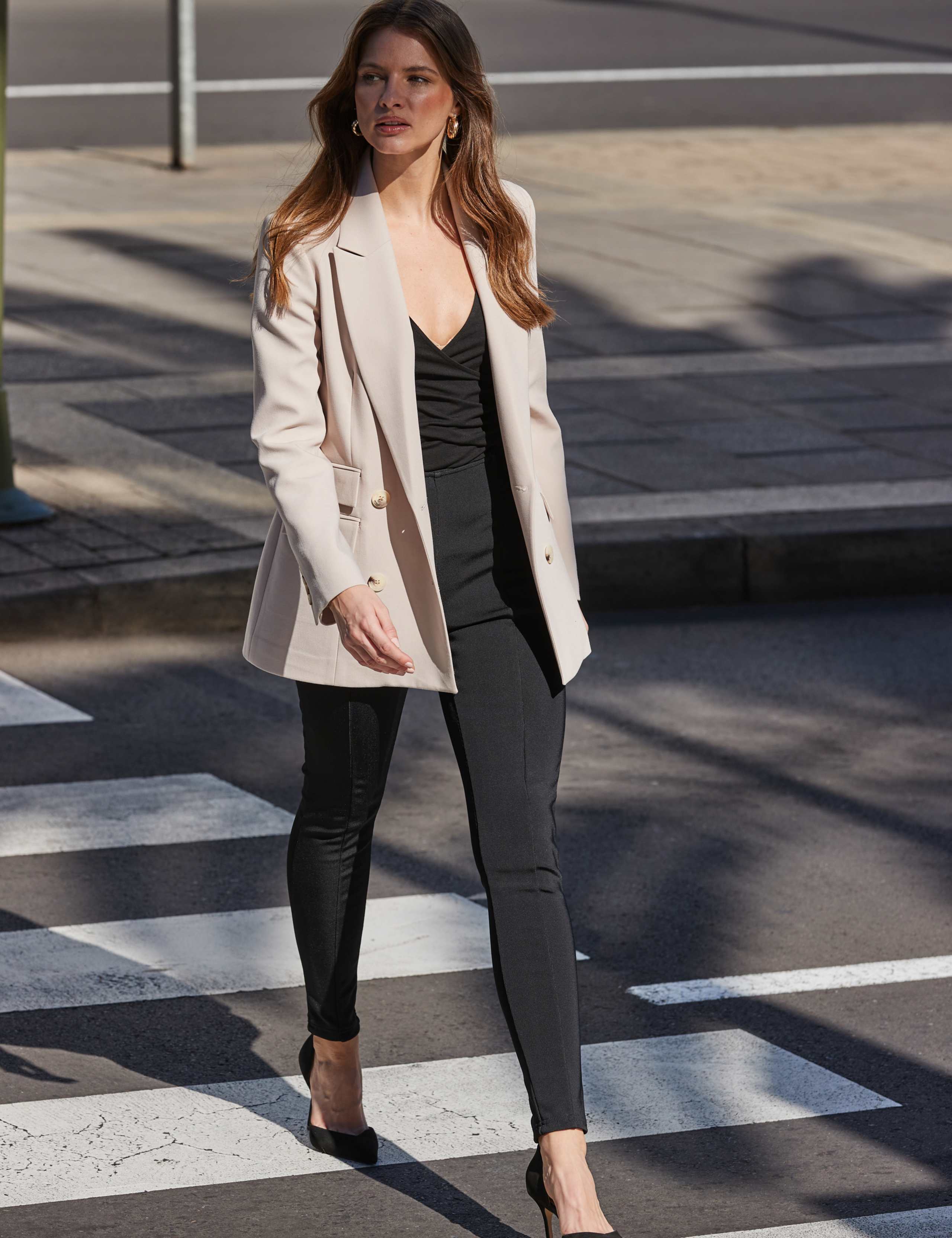 Relaxed Double Breasted Longline Blazer 6 of 6