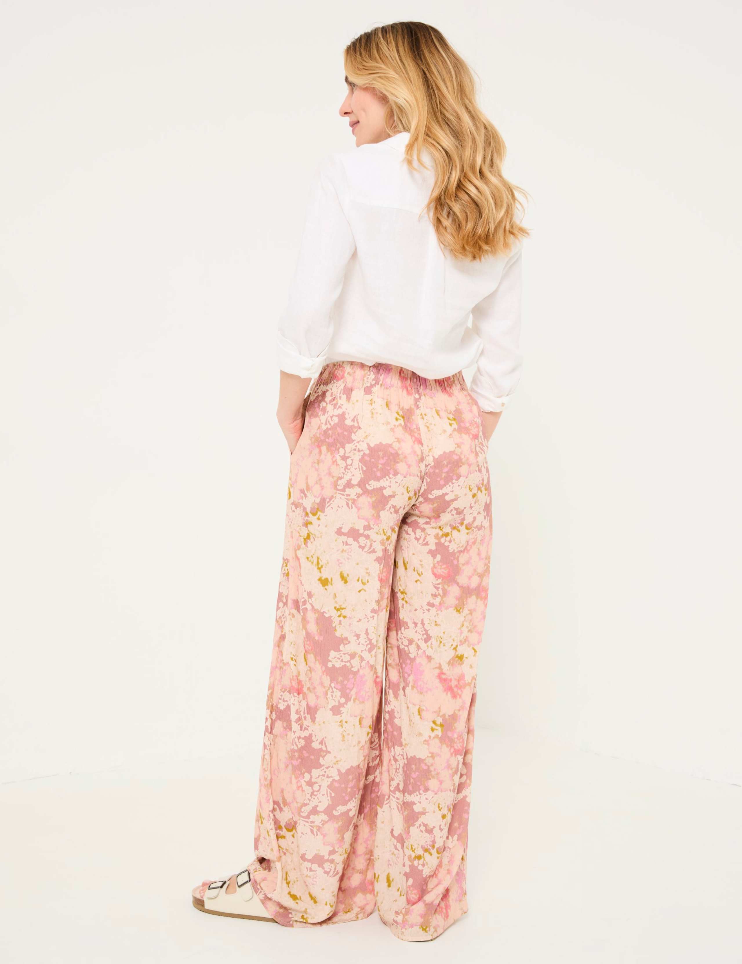 Floral Elasticated Waist Wide Leg Culottes 4 of 5