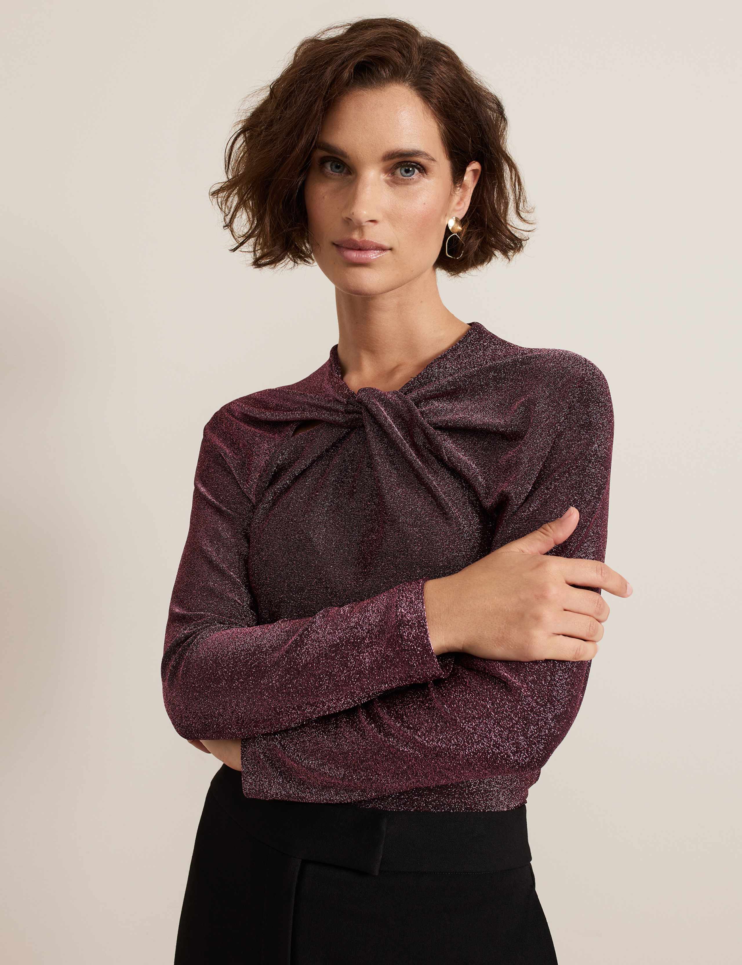 Shimmer Twist Detail Top 1 of 7