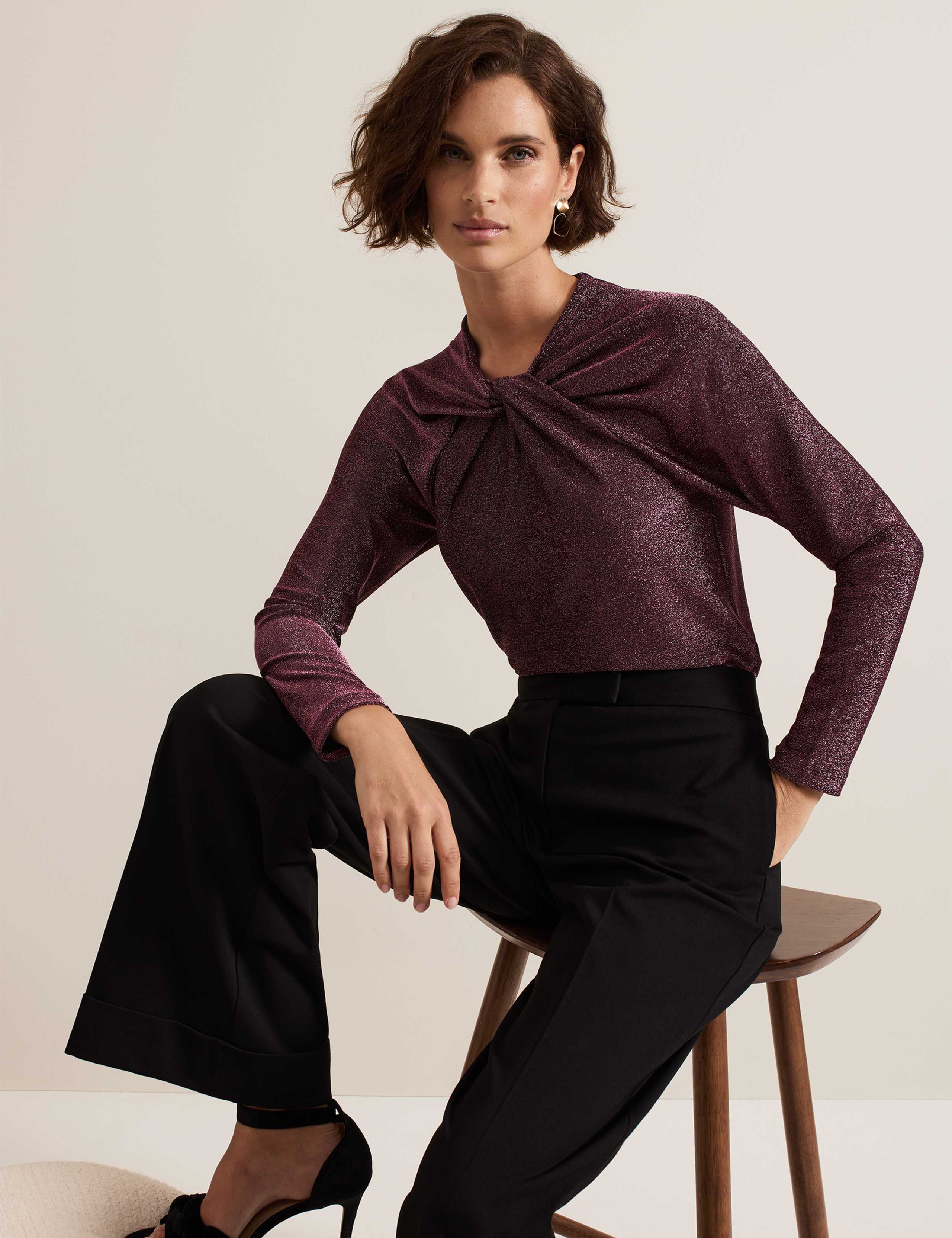 Shimmer Twist Detail Top 6 of 7
