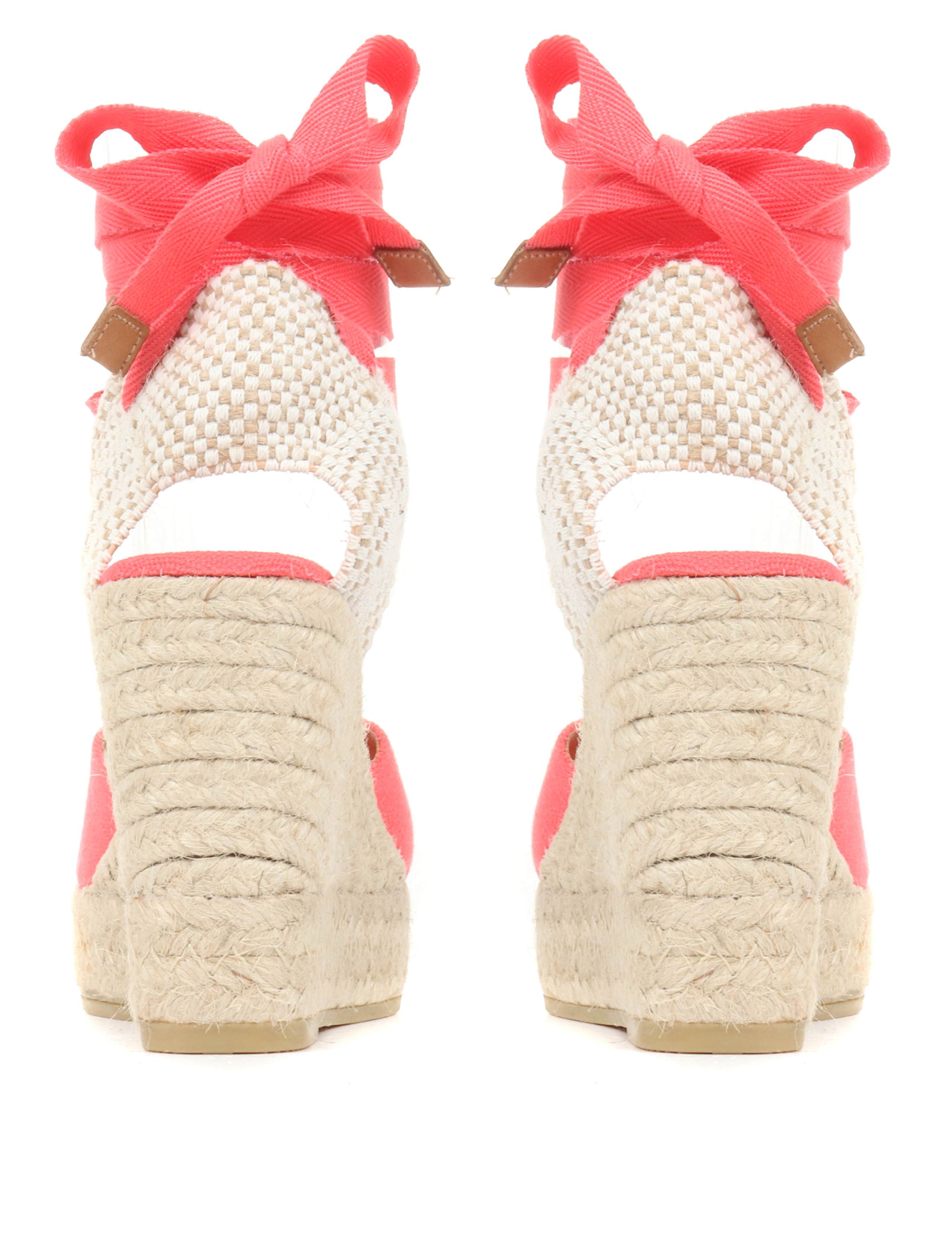 Canvas Ankle Strap Wedge Espadrilles 6 of 7