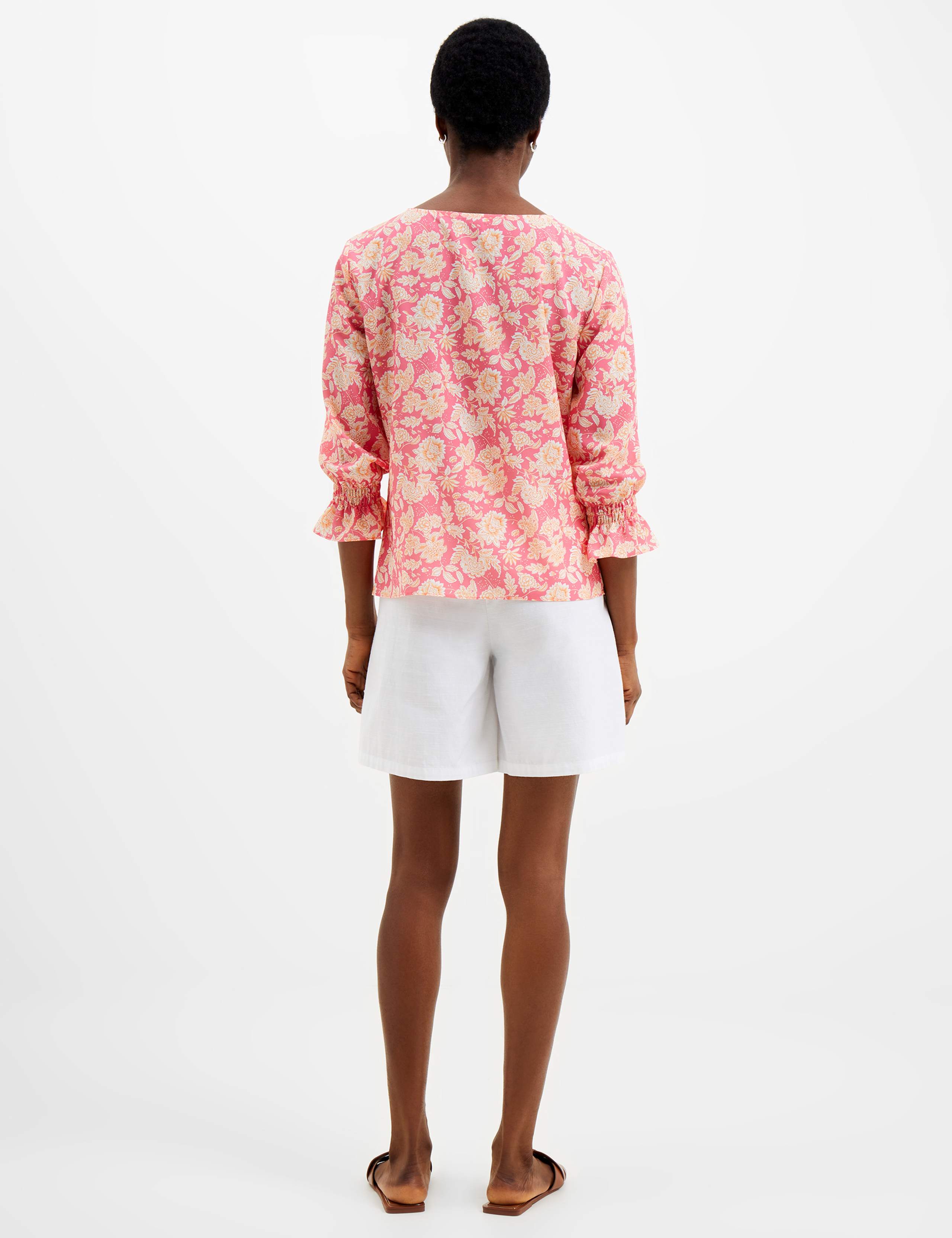 Crepe Floral Shell Top 3 of 3