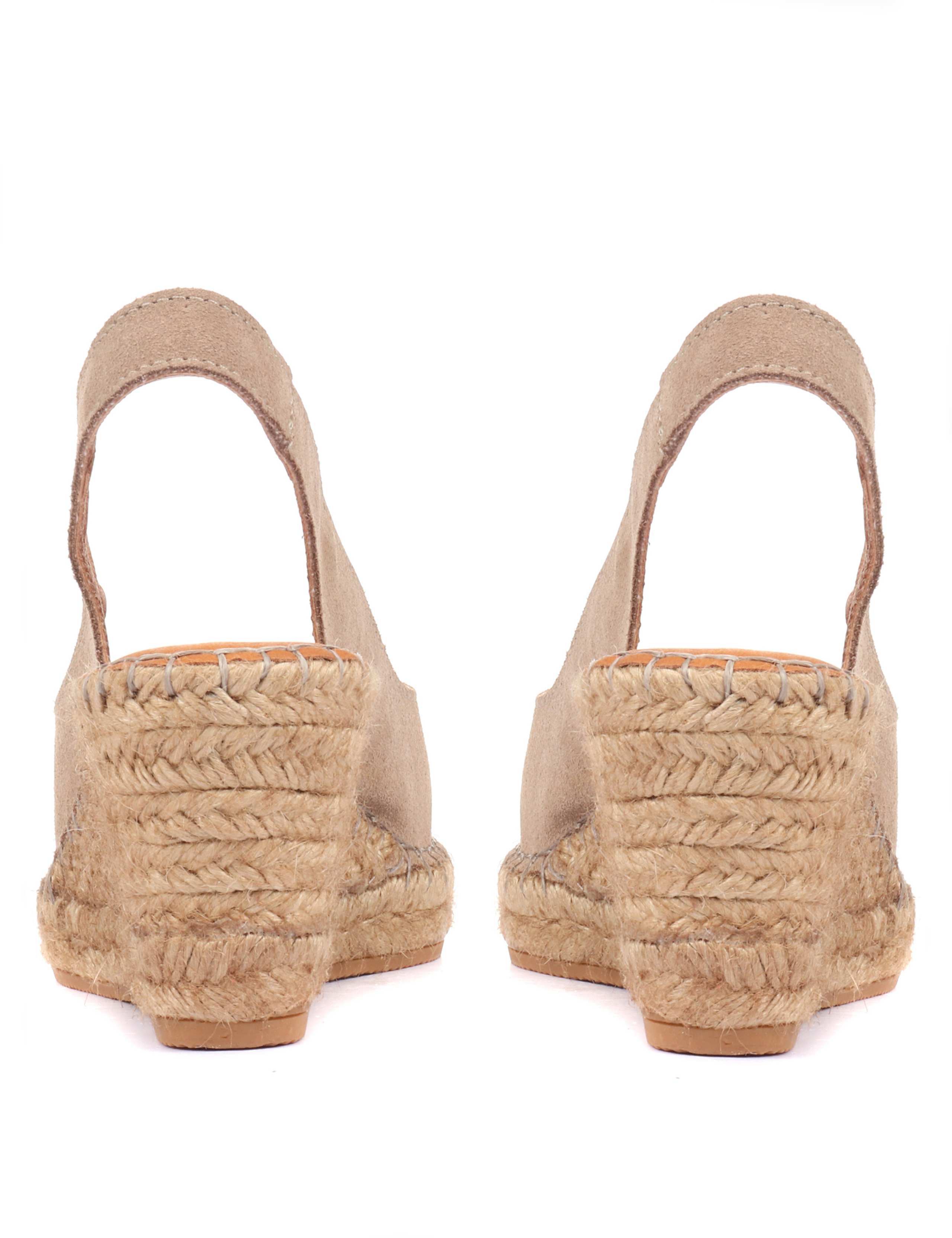 Leather Slingback Wedge Espadrilles 5 of 7