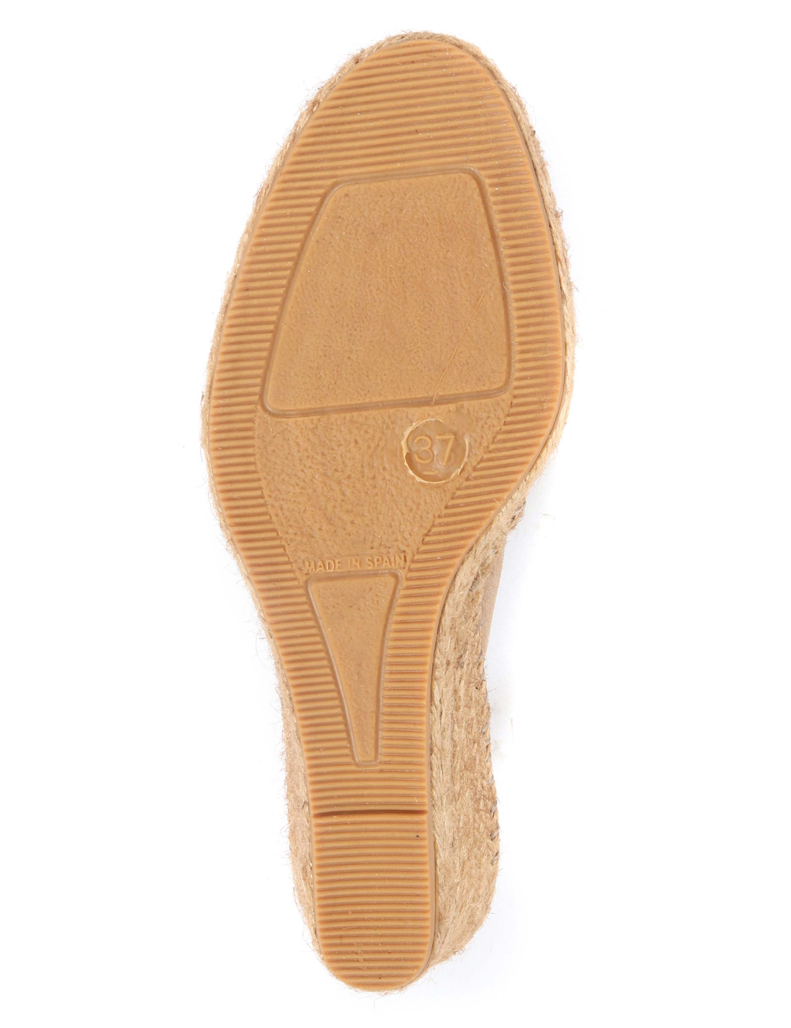 Standard Fit Suede Wedge Open Toe Espadrilles 7 of 7