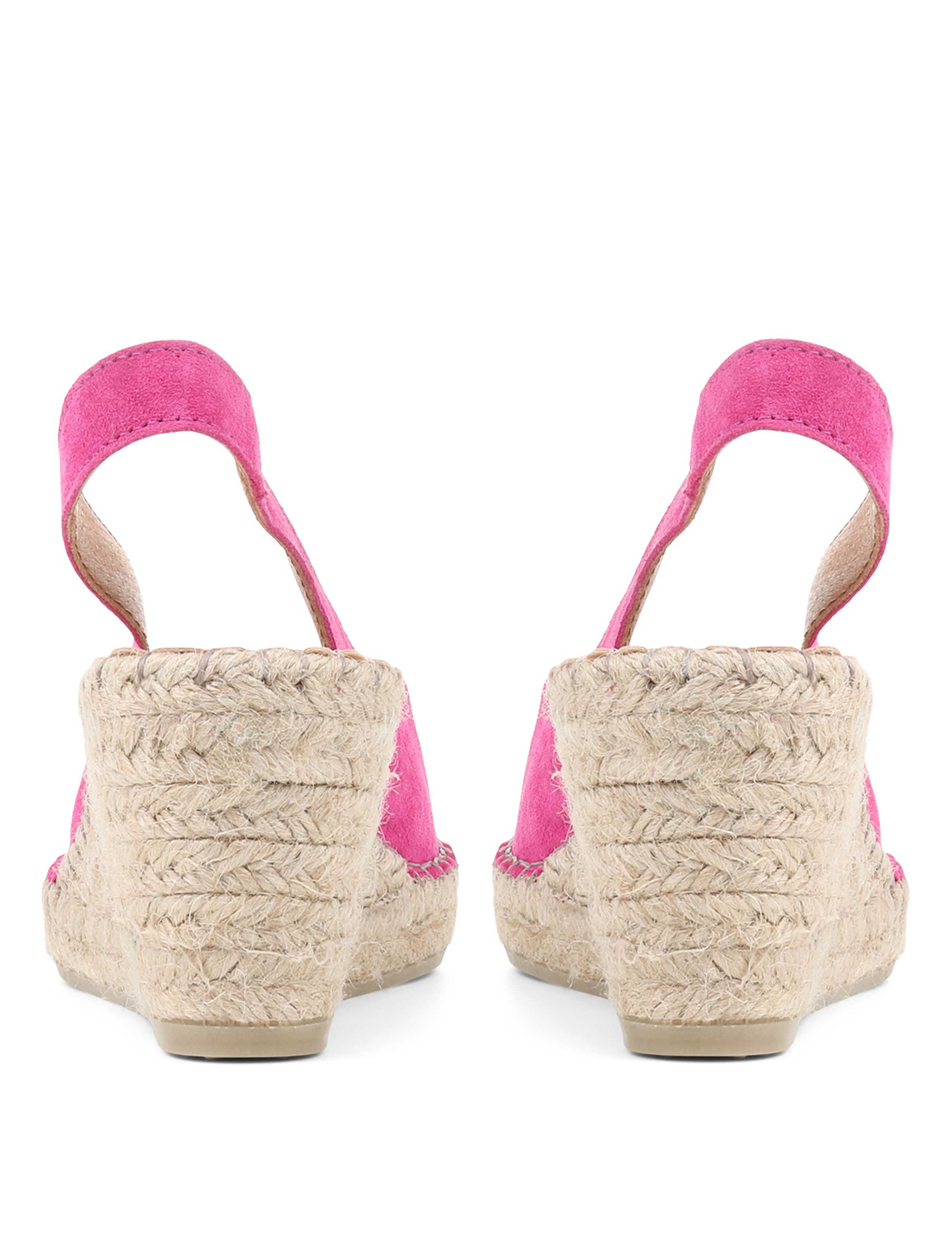 Suede Slingback Wedge Sandals 5 of 7