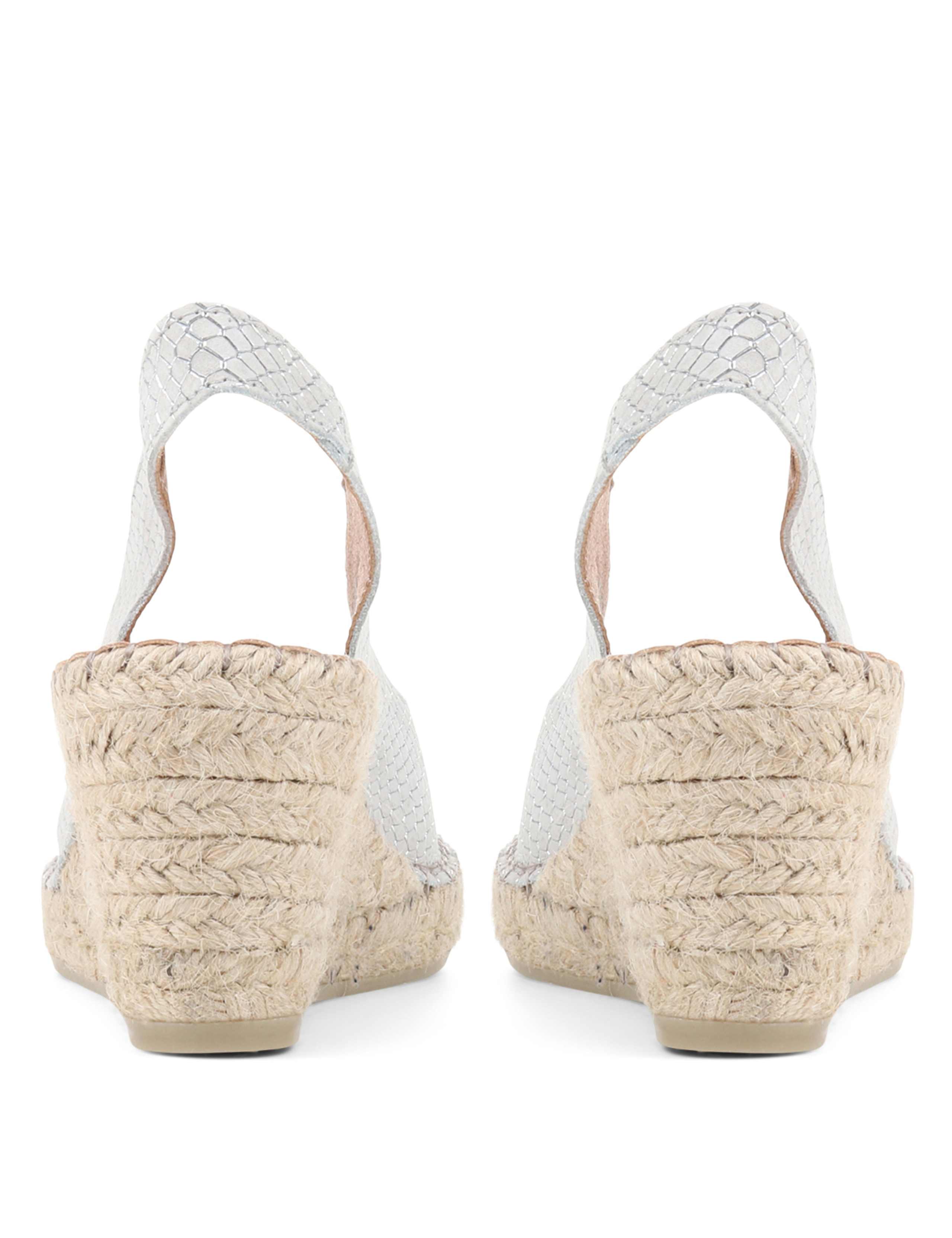 Suede Slingback Wedge Sandals 5 of 7