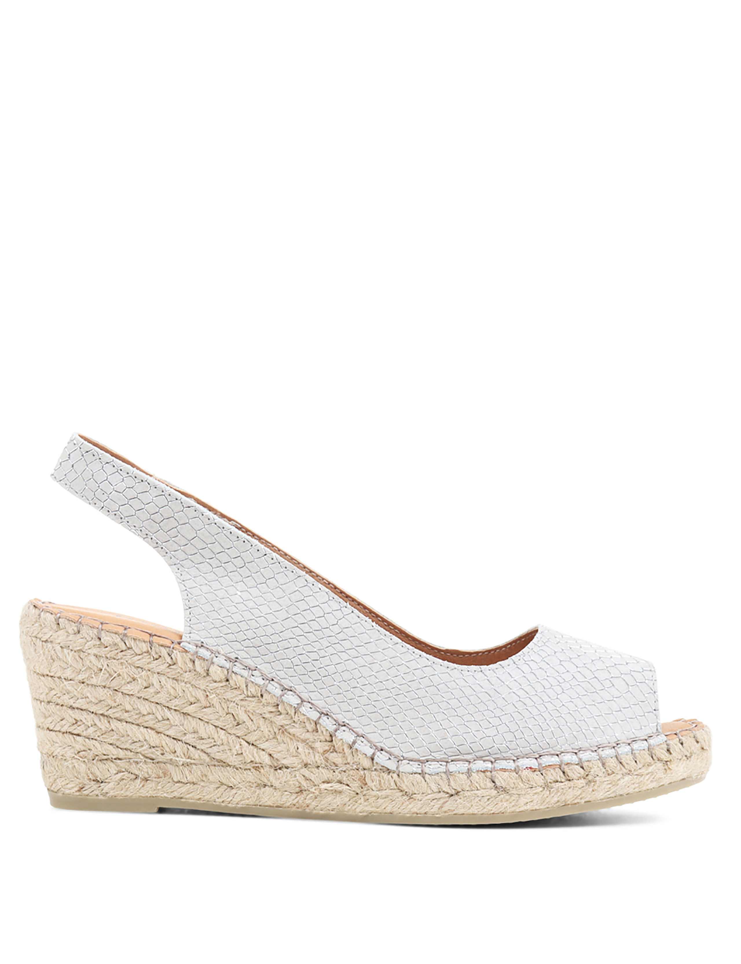 Suede Slingback Wedge Sandals 2 of 7