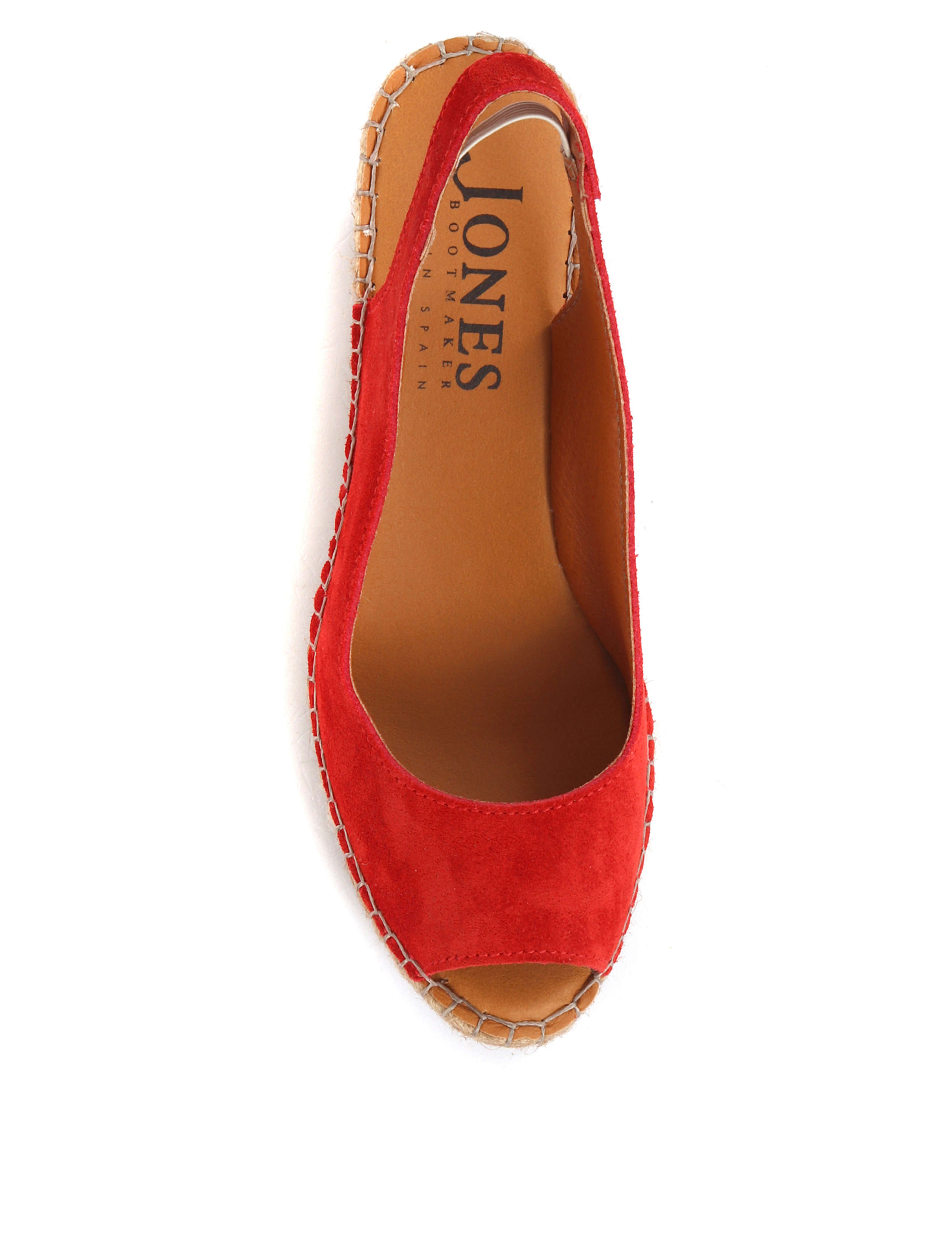 Suede Slingback Wedge Sandals 4 of 7
