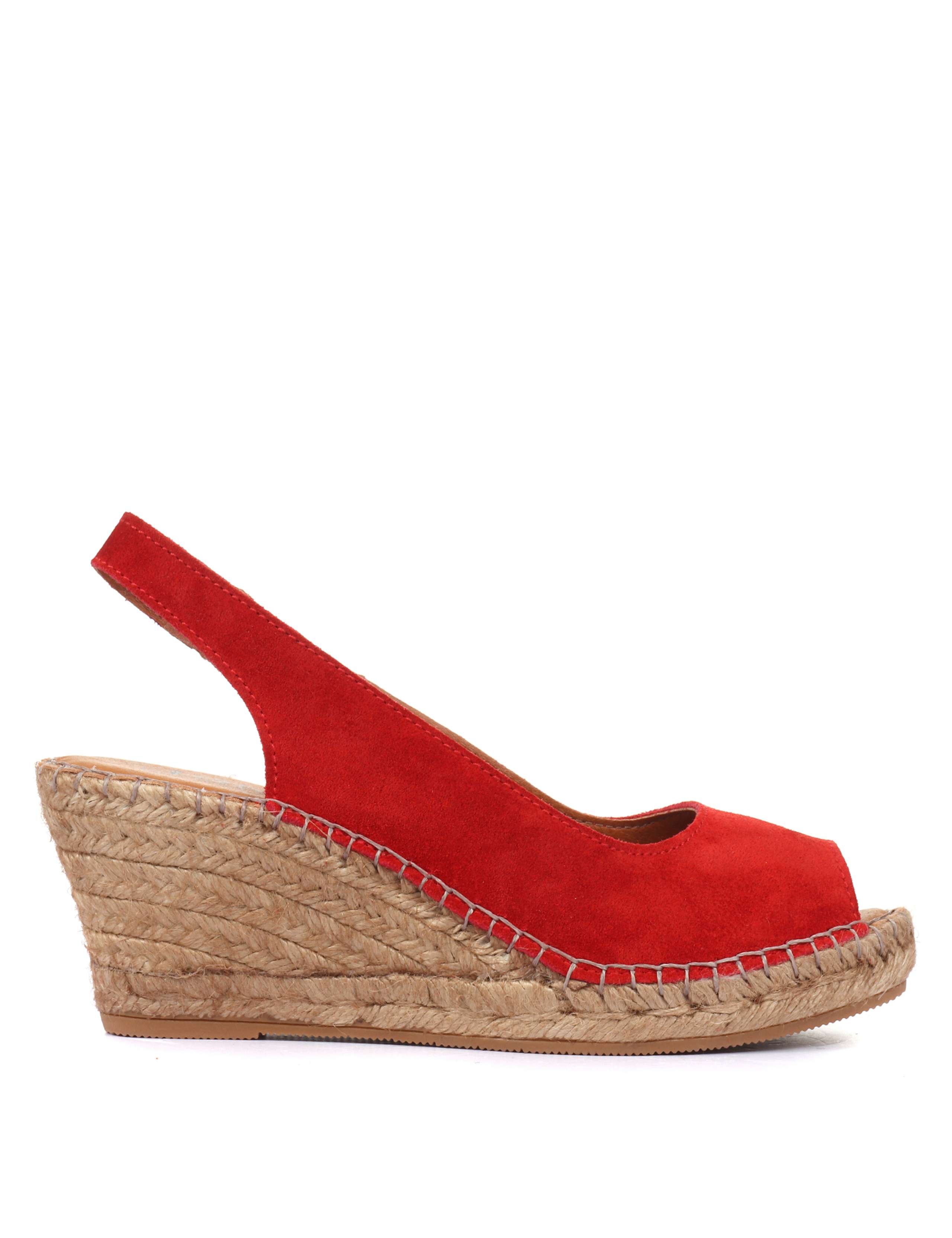 Suede Slingback Wedge Sandals 7 of 7