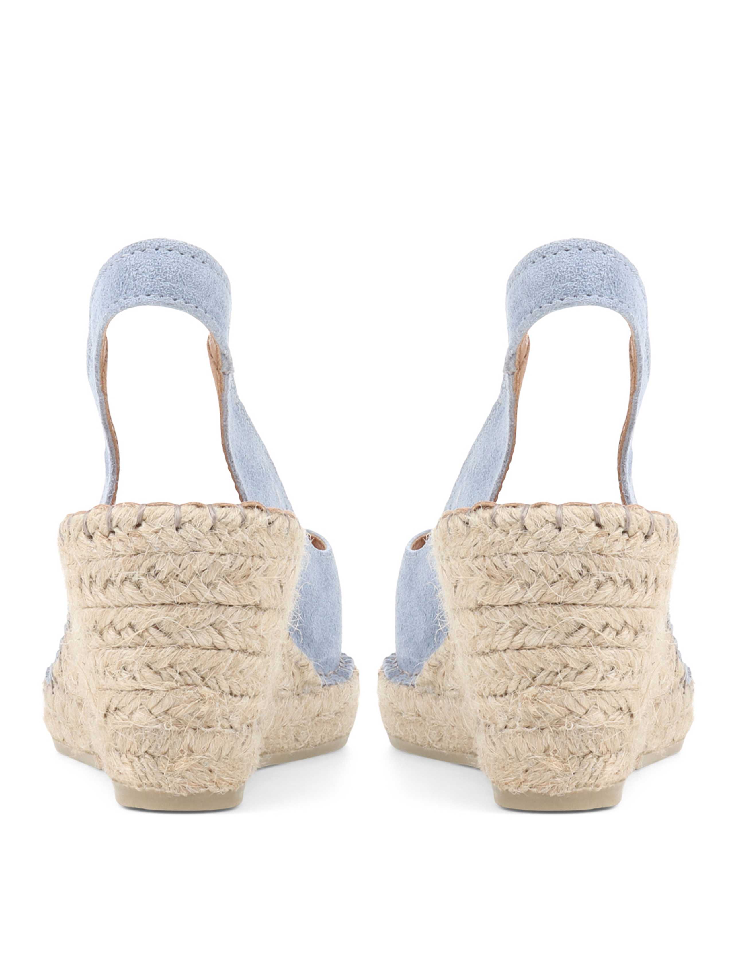 Suede Slingback Wedge Sandals 5 of 7