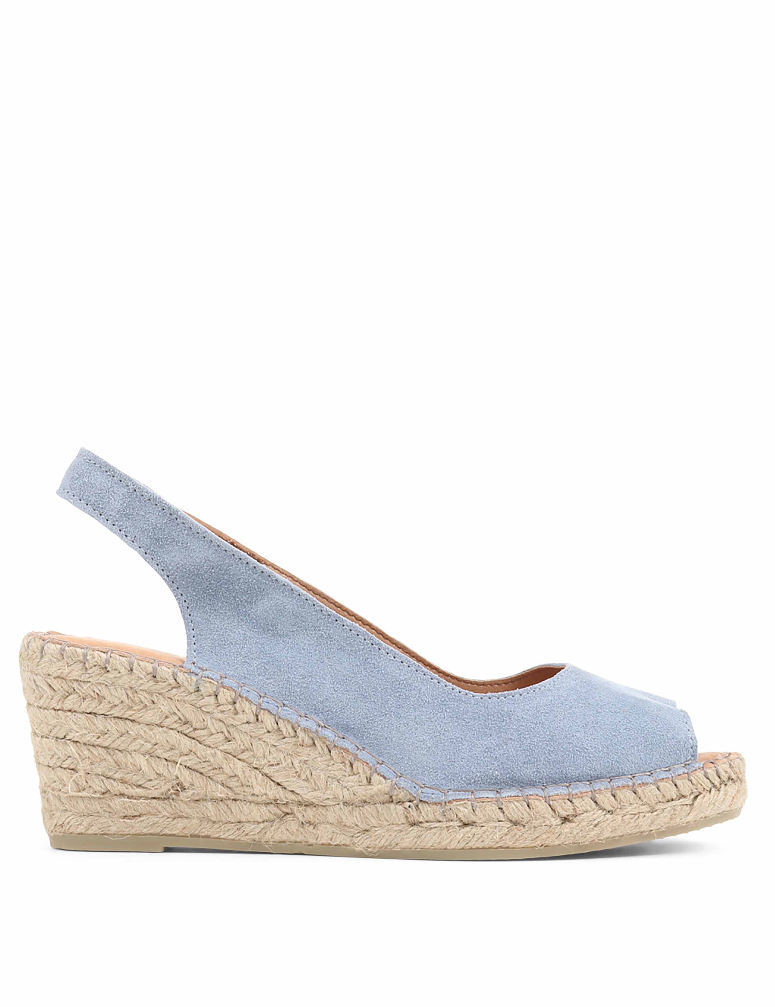 Suede Slingback Wedge Sandals 2 of 7