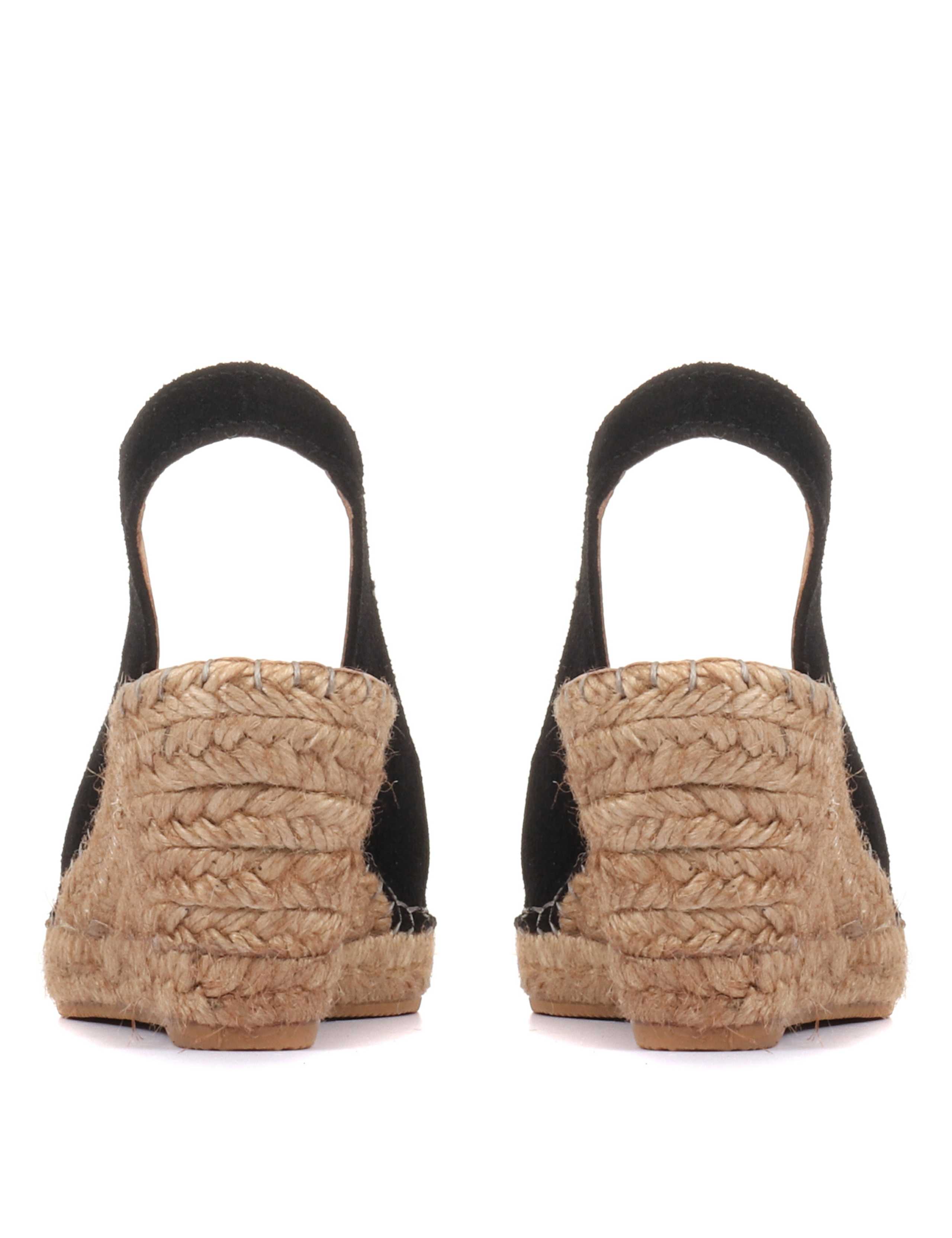Suede Slingback Wedge Sandals 5 of 7