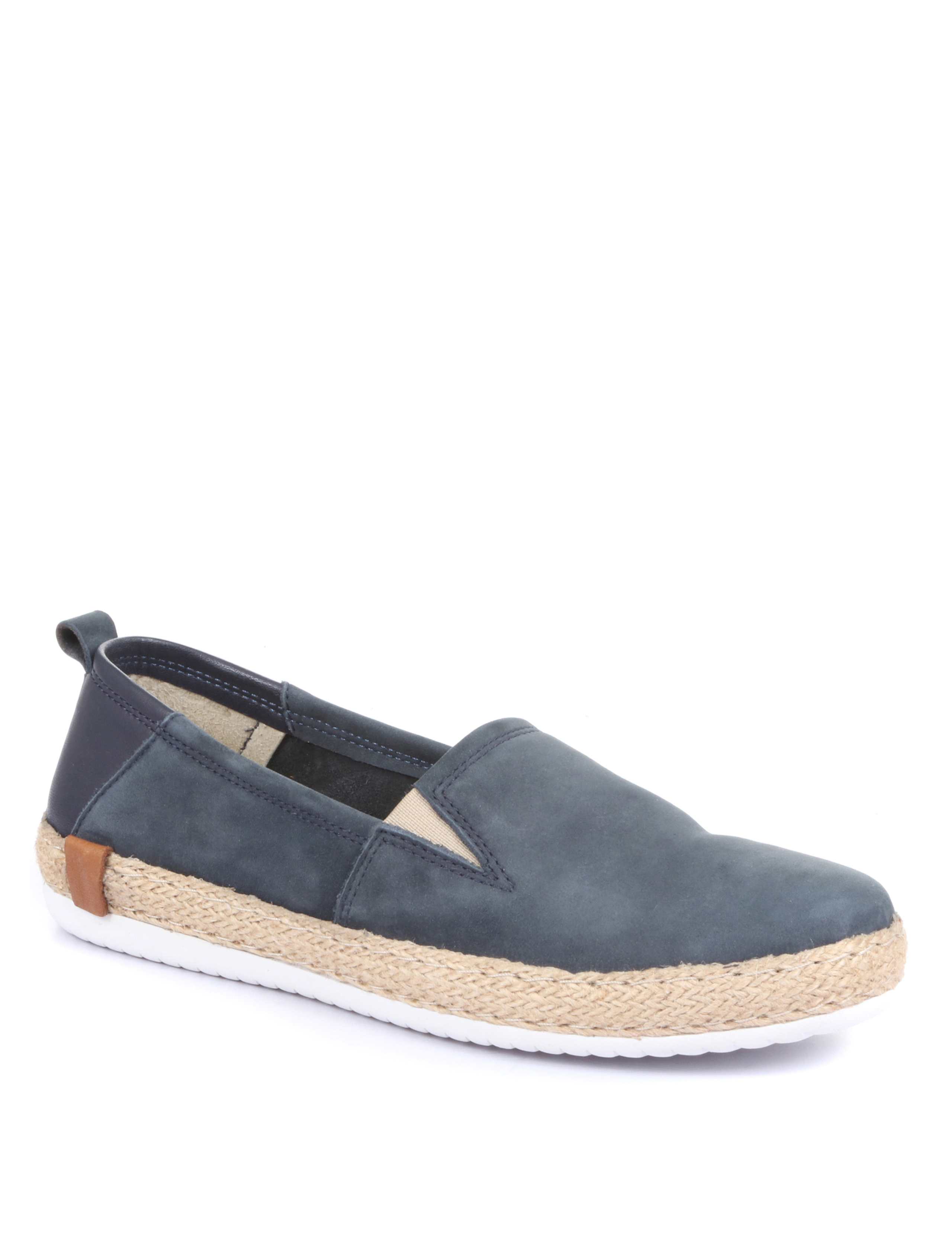 Leather Suede Flat Espadrilles 2 of 5