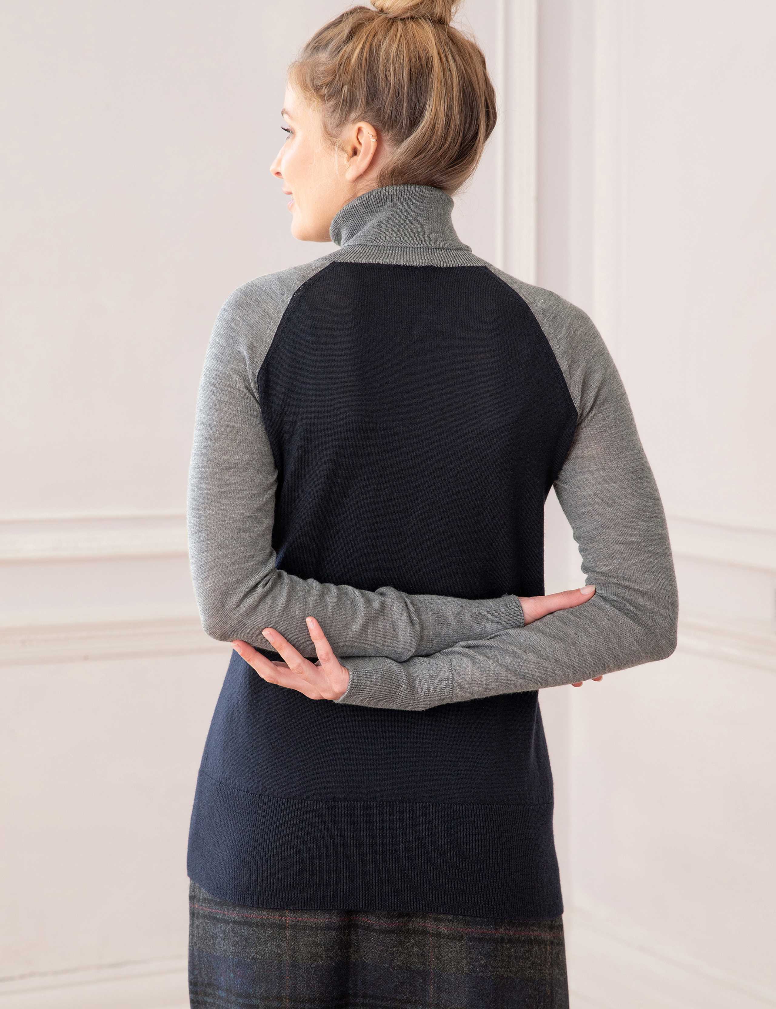 Pure Merino Wool Roll Neck Jumper 3 of 5