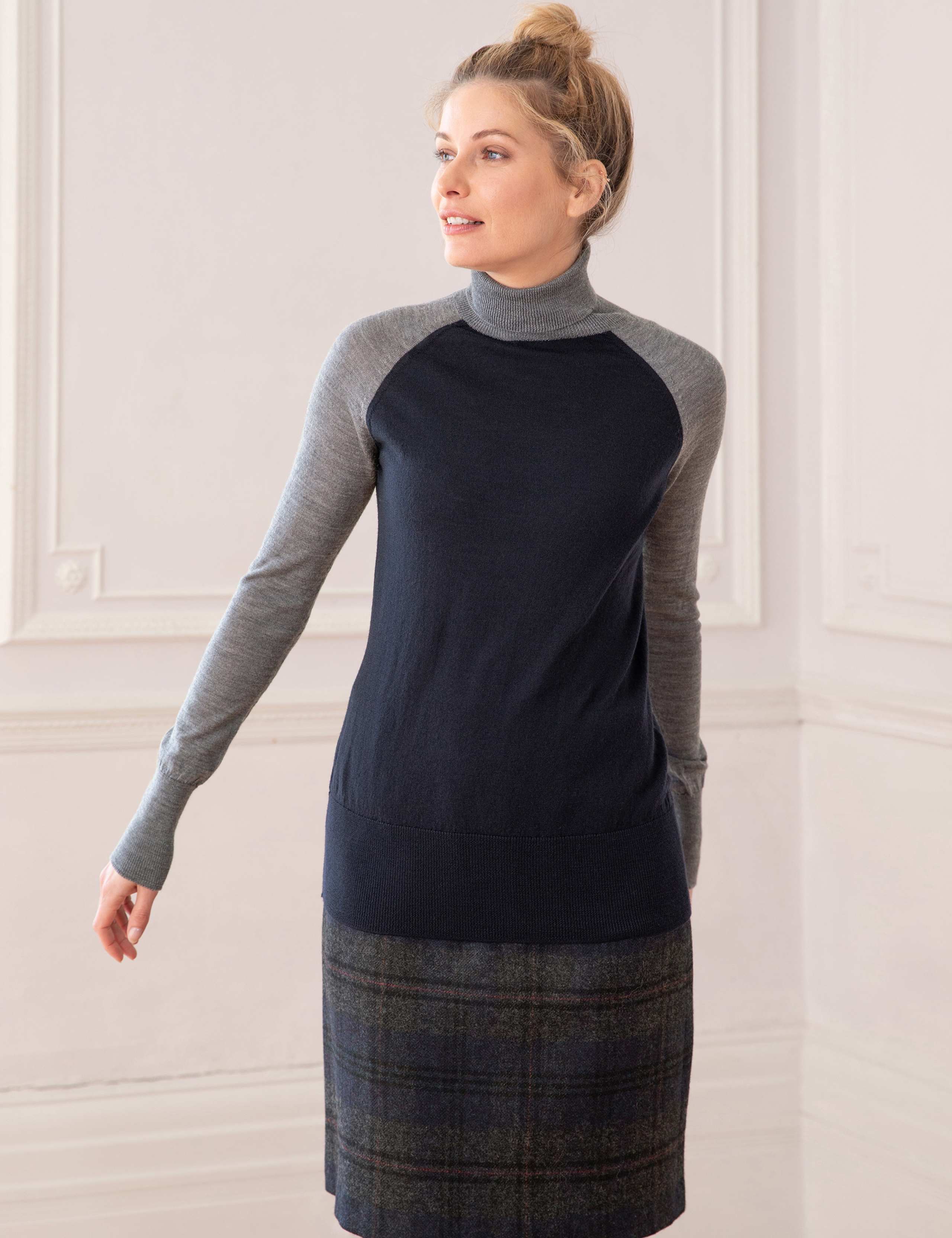 Pure Merino Wool Roll Neck Jumper 4 of 5