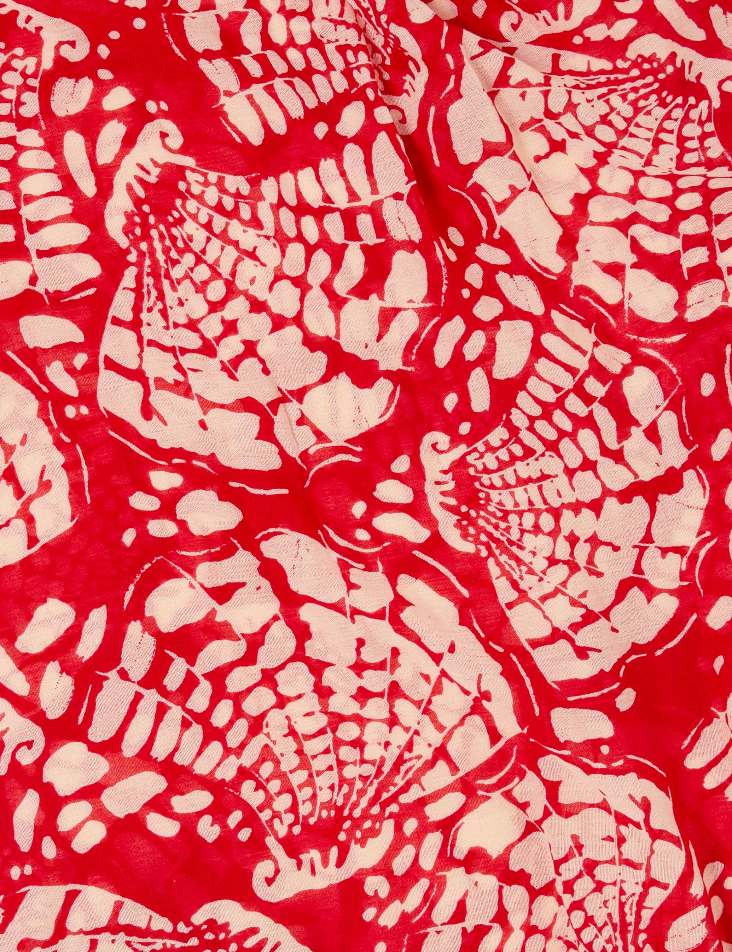 Cotton Blend Lightweight Shell Print Scarf 2 of 2