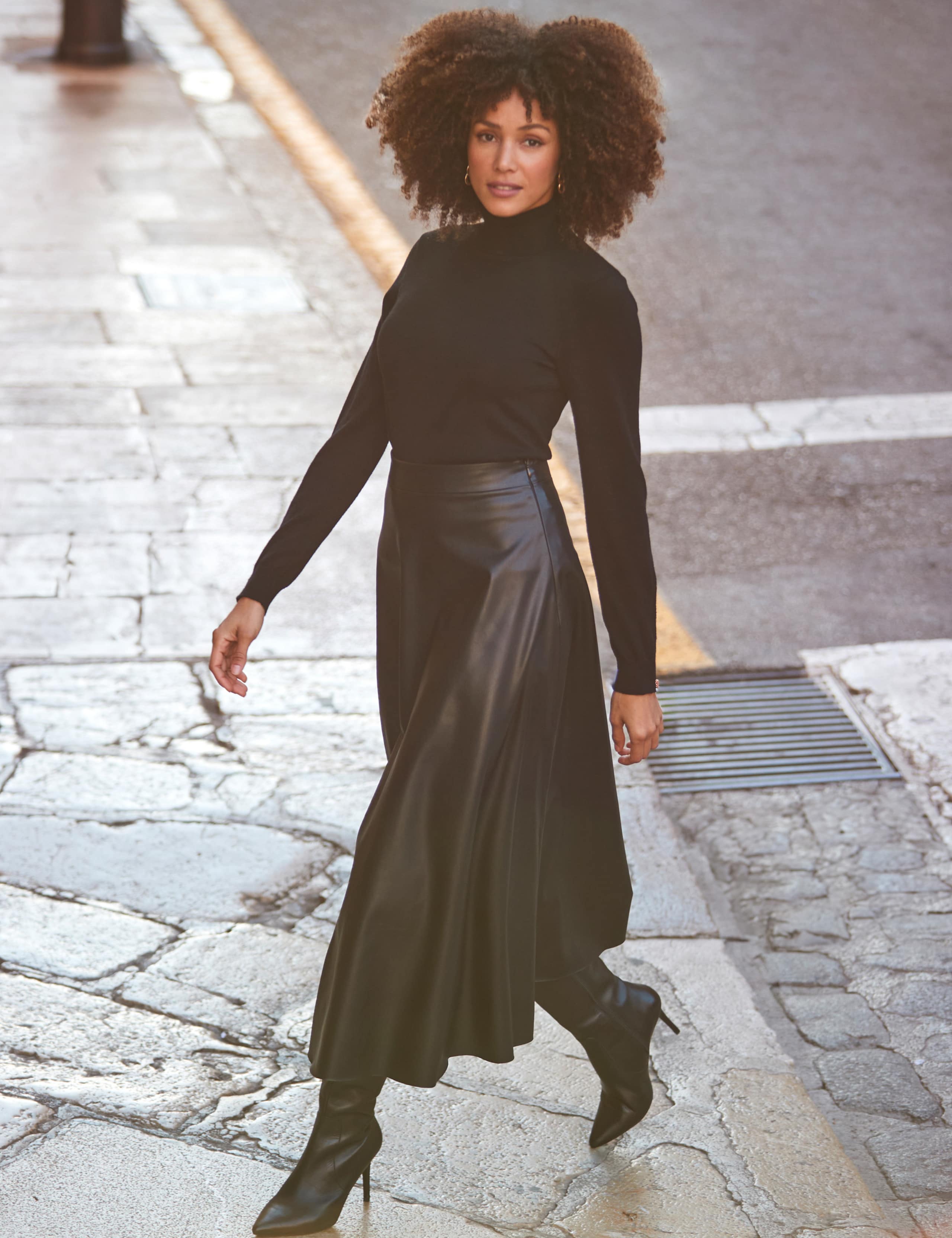 Faux Leather Midaxi Skirt 4 of 6