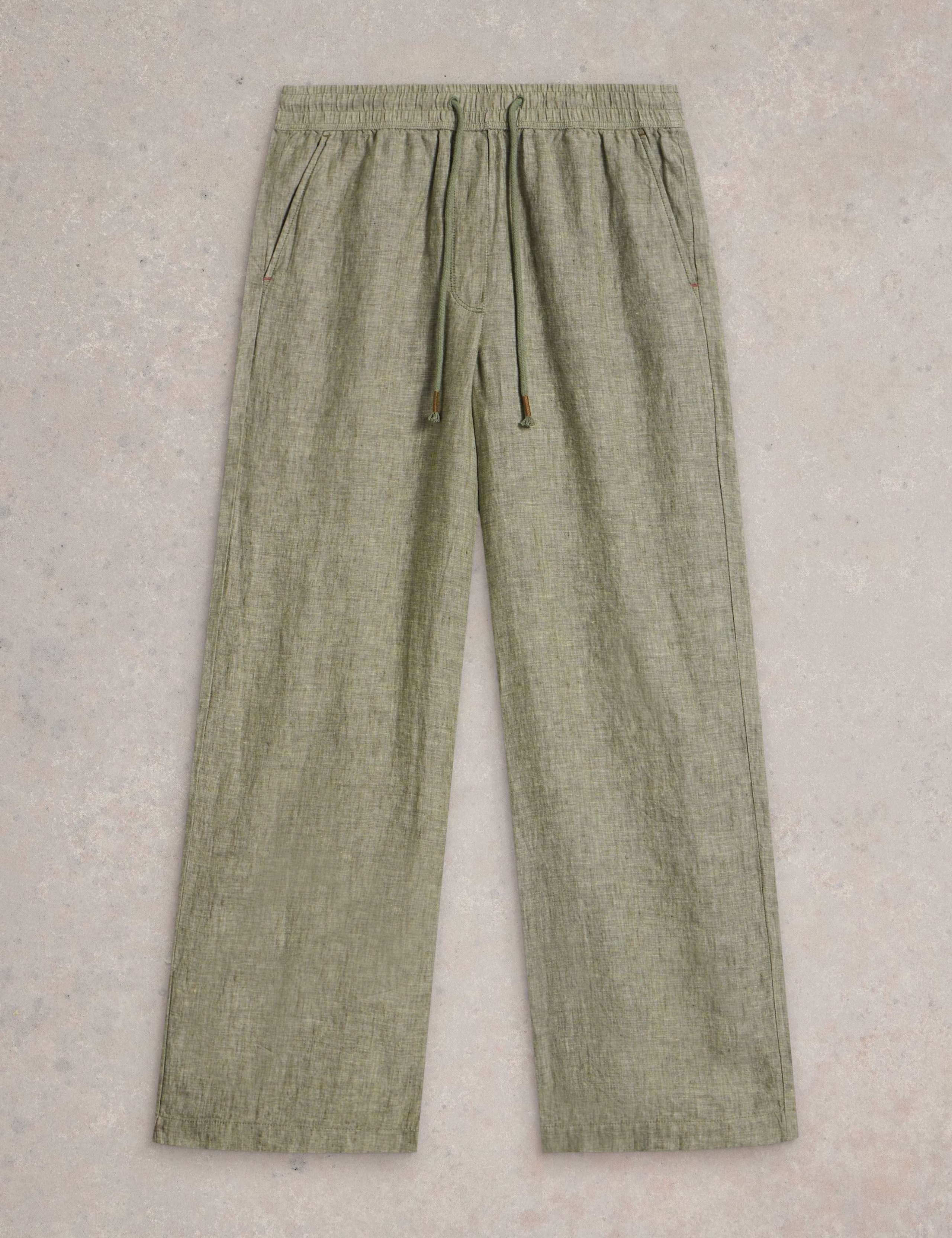Pure Linen Wide Leg Trousers 2 of 6