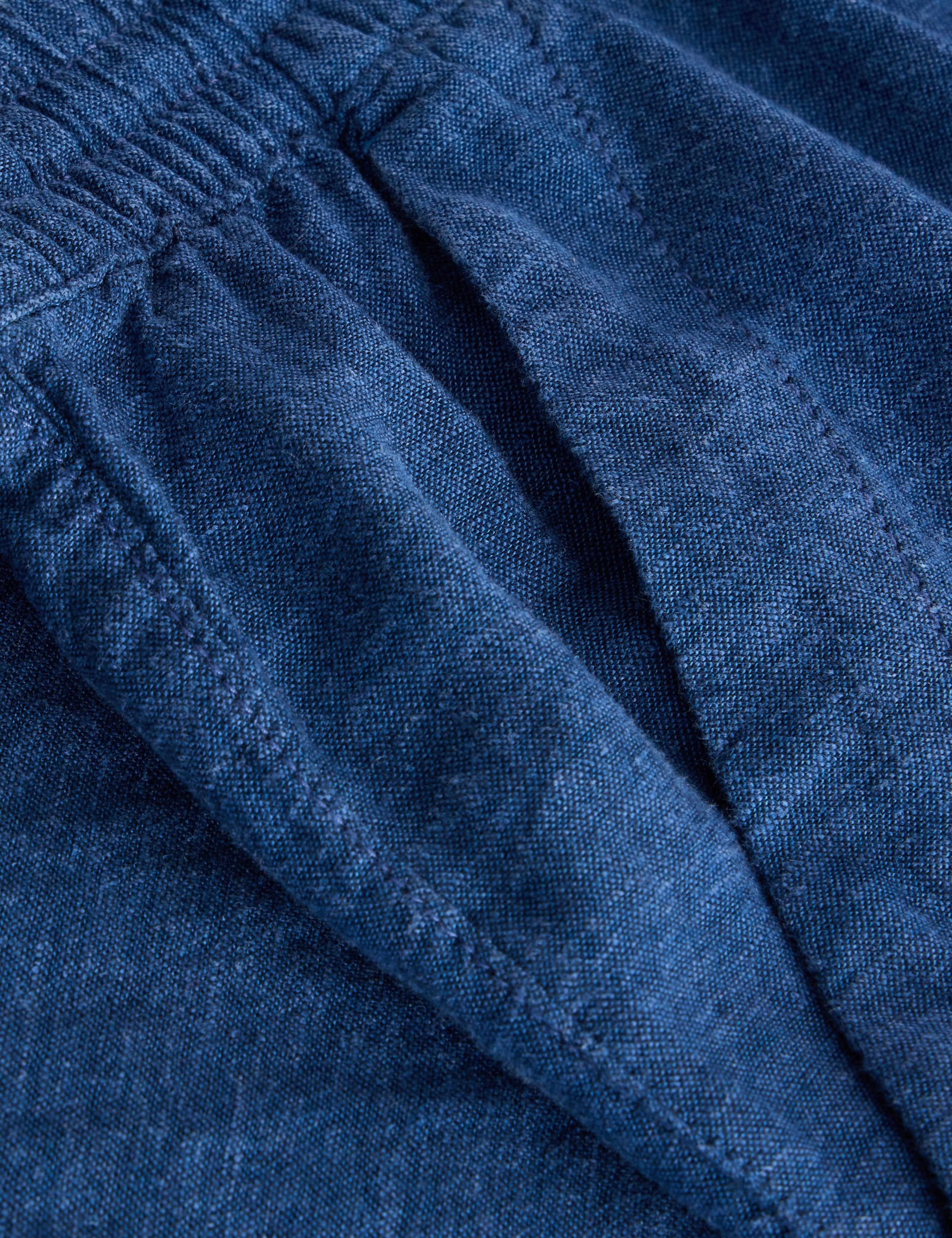 Linen Rich Relaxed Ankle Grazer Trousers 3 of 7