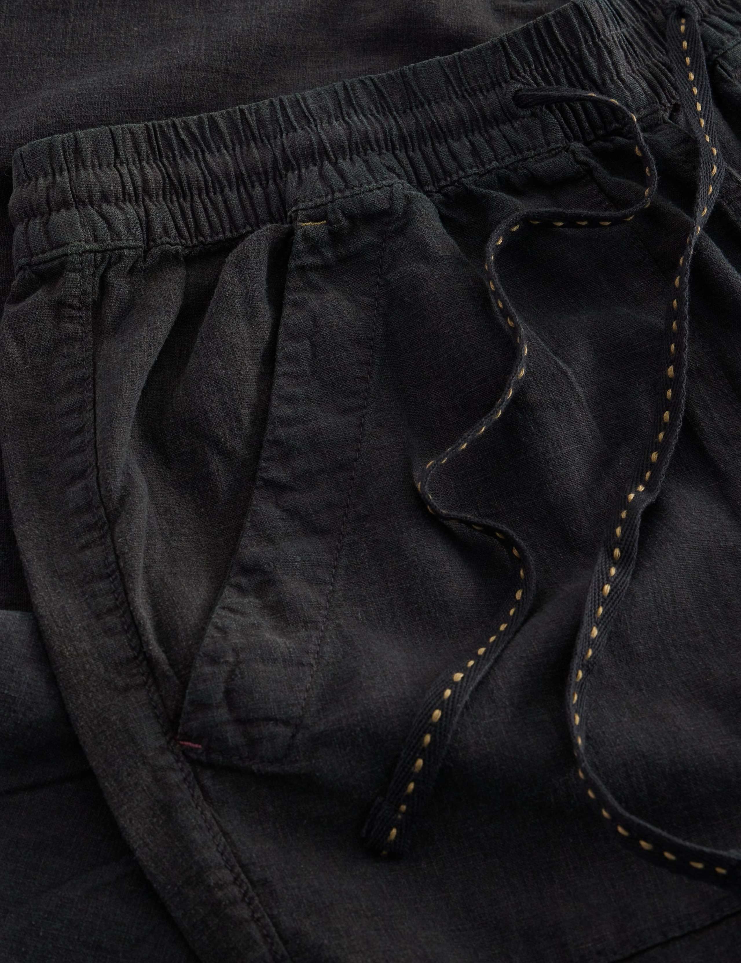 Linen Rich Relaxed Ankle Grazer Trousers 10 of 10