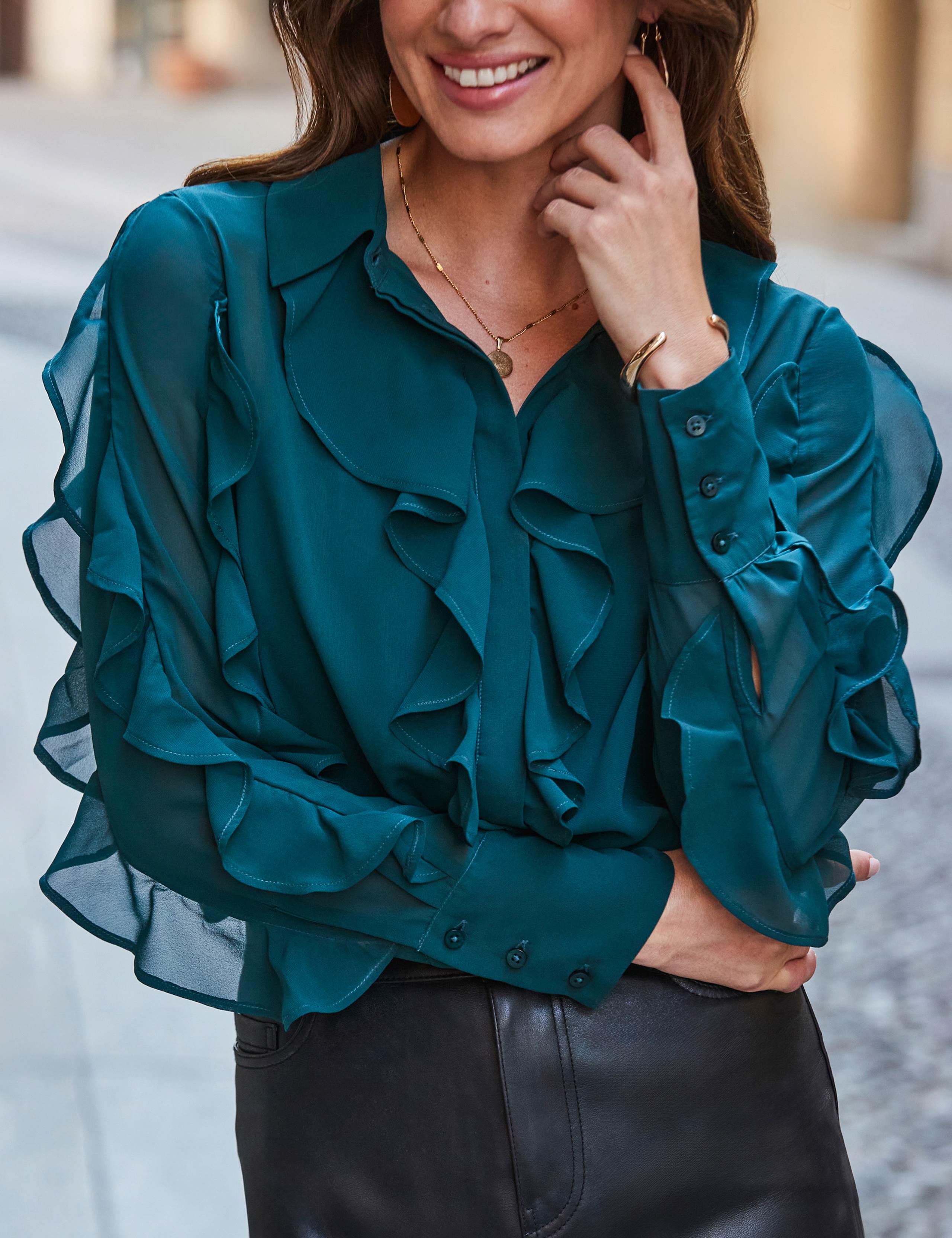 Ruffle Detail Shirt 4 of 5