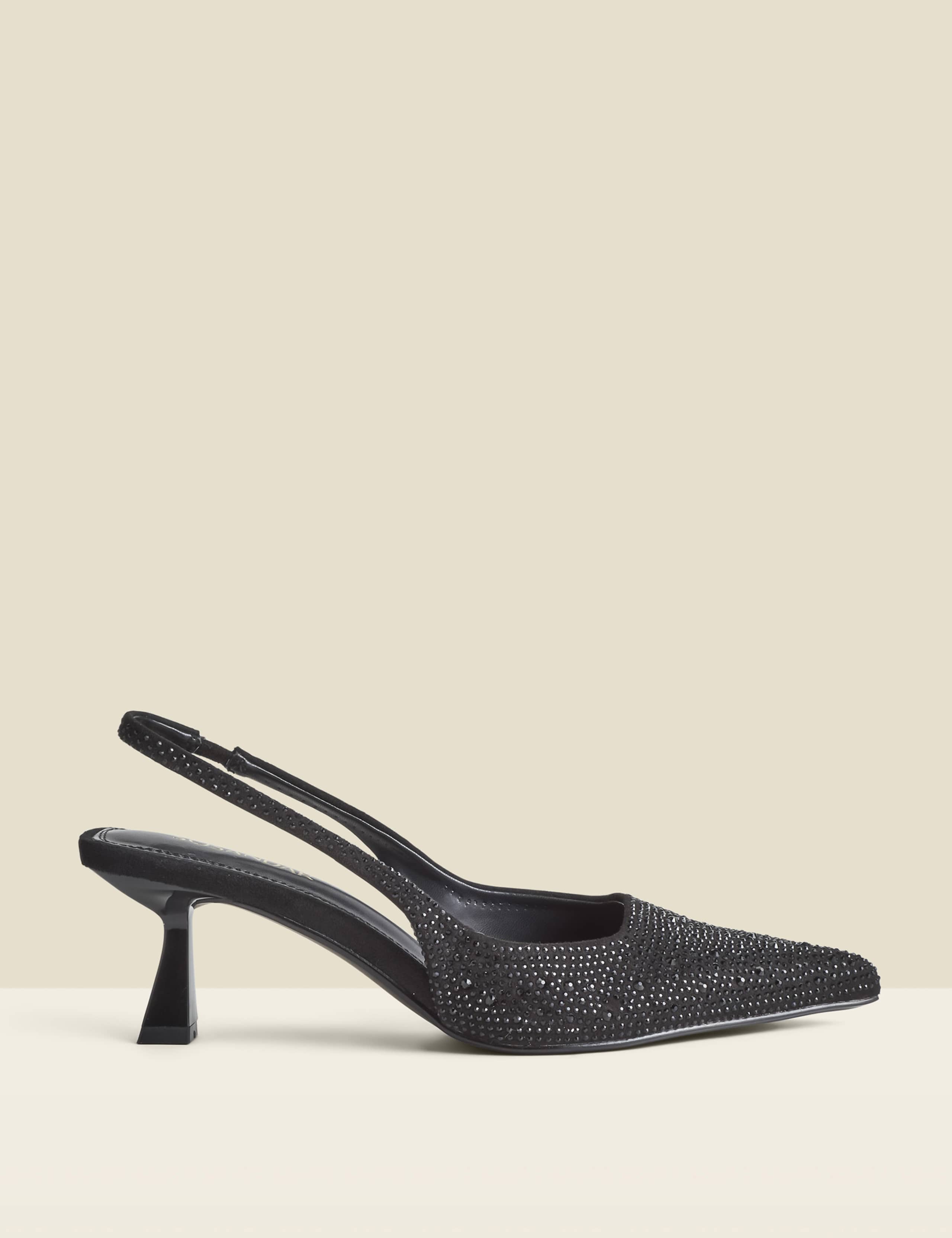 Kitten Heel Slingback Court Shoes 1 of 4