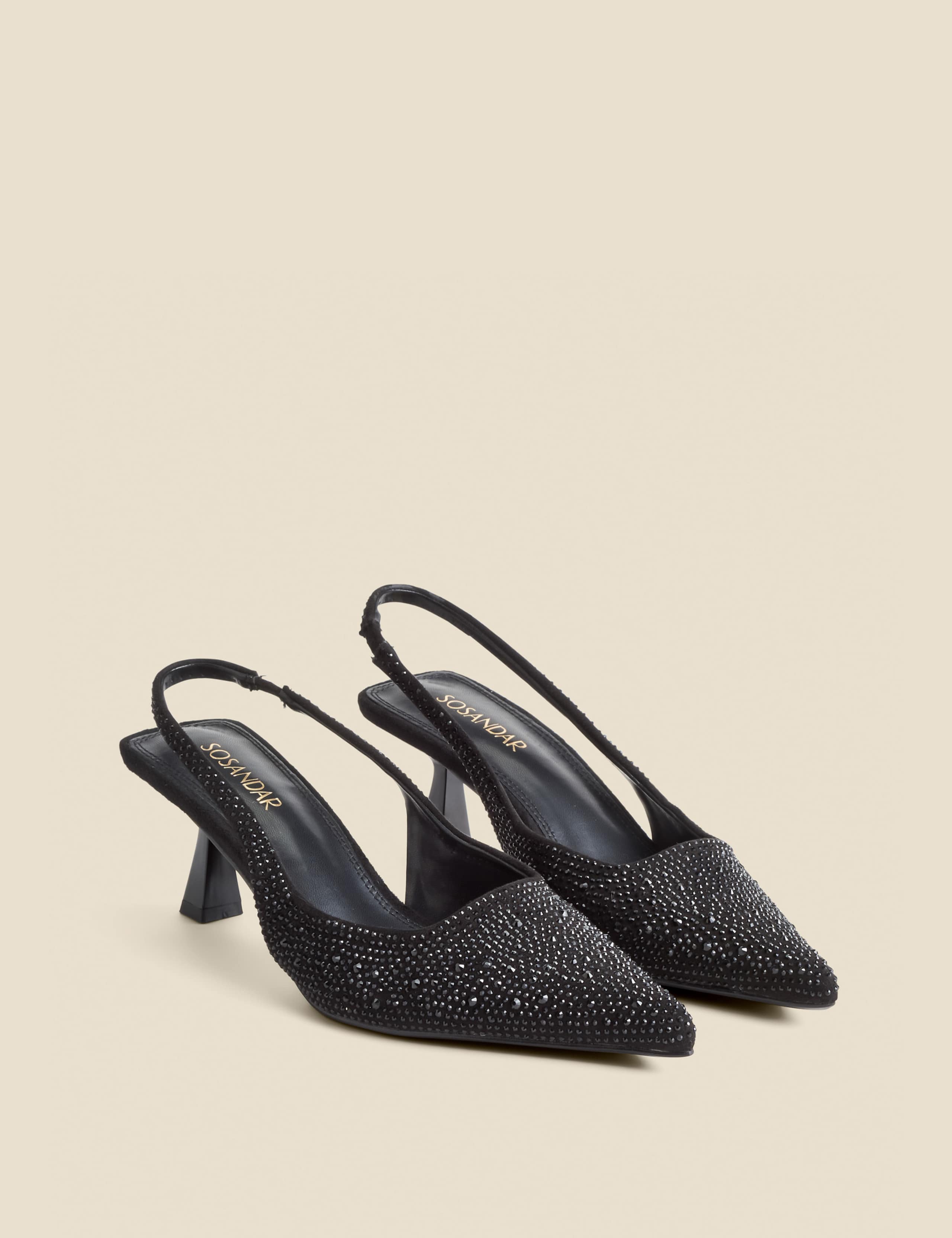 Kitten Heel Slingback Court Shoes 2 of 4