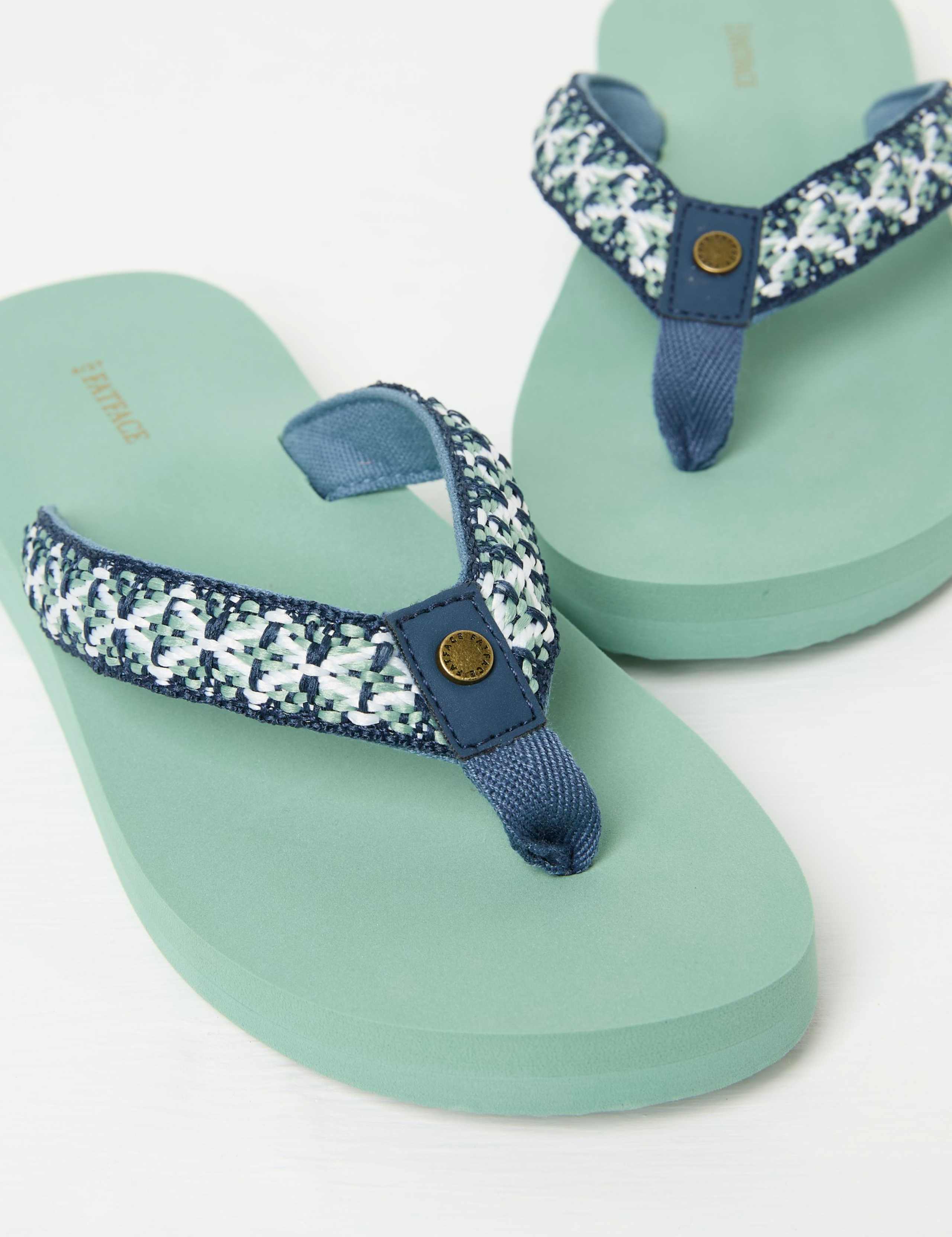Leather Embroidered Flip Flops 3 of 3