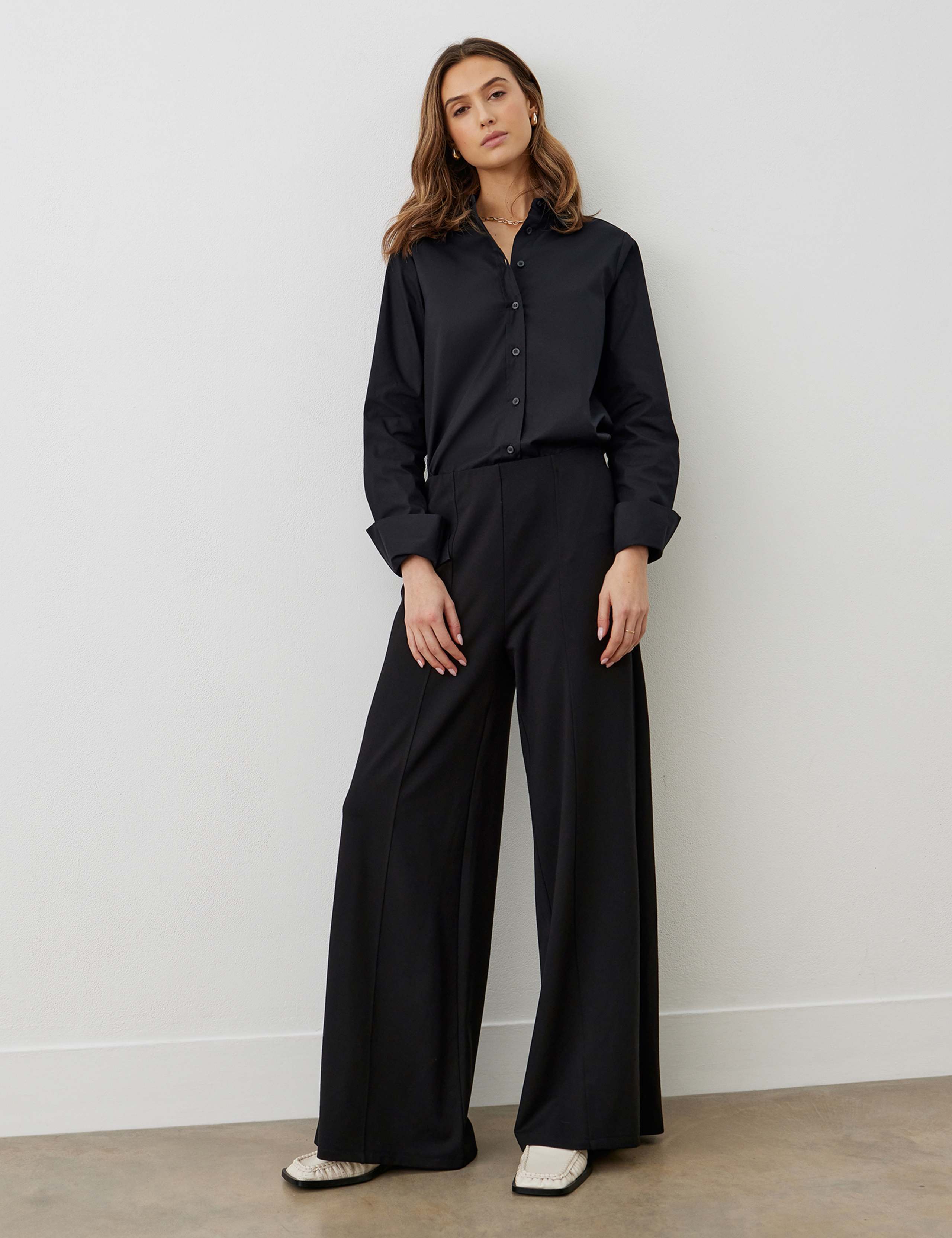 High Waisted Wide Leg Trousers 5 of 5