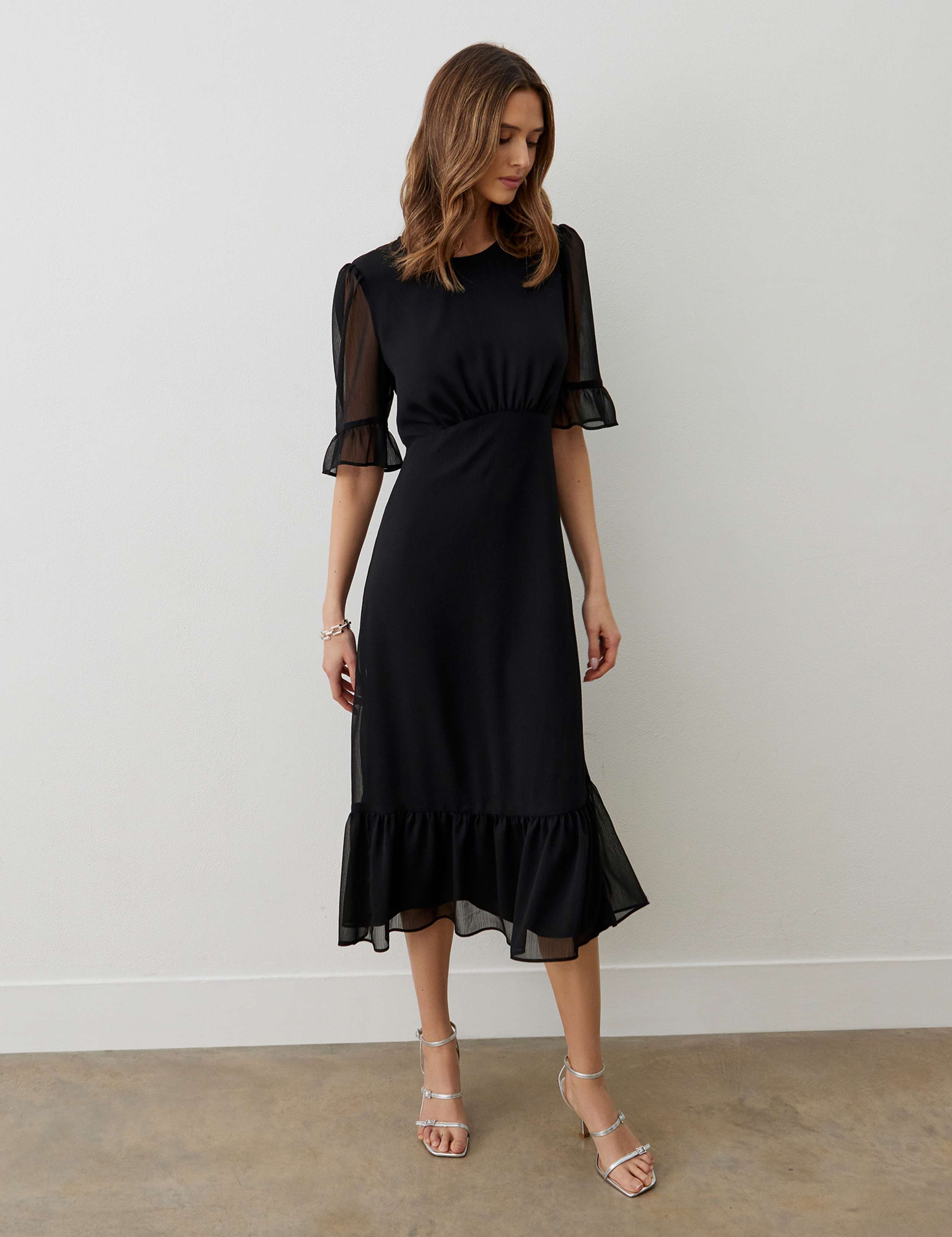Round Neck Midi Tiered Dress 4 of 4