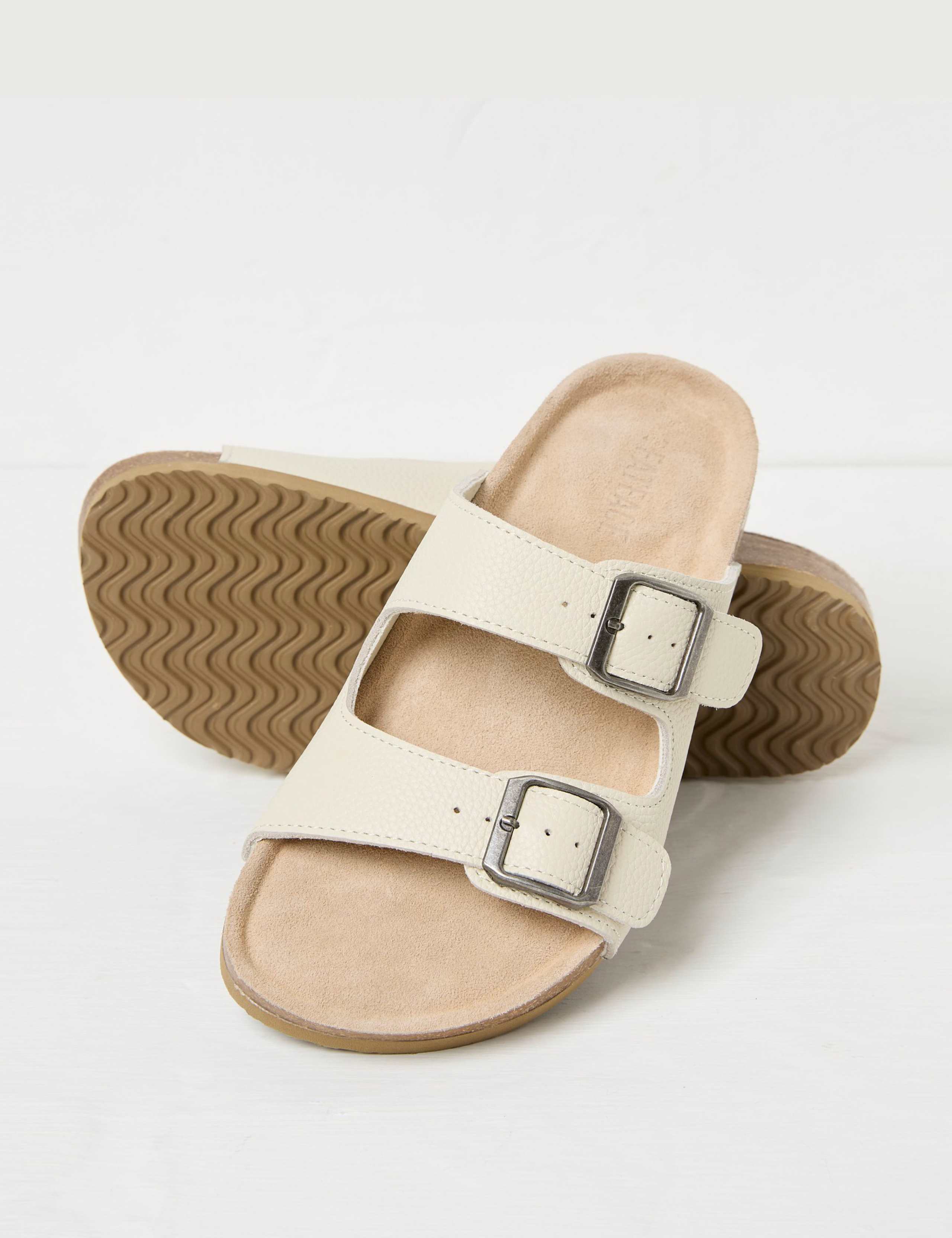 Leather Buckle Footbed Sandals 3 of 3