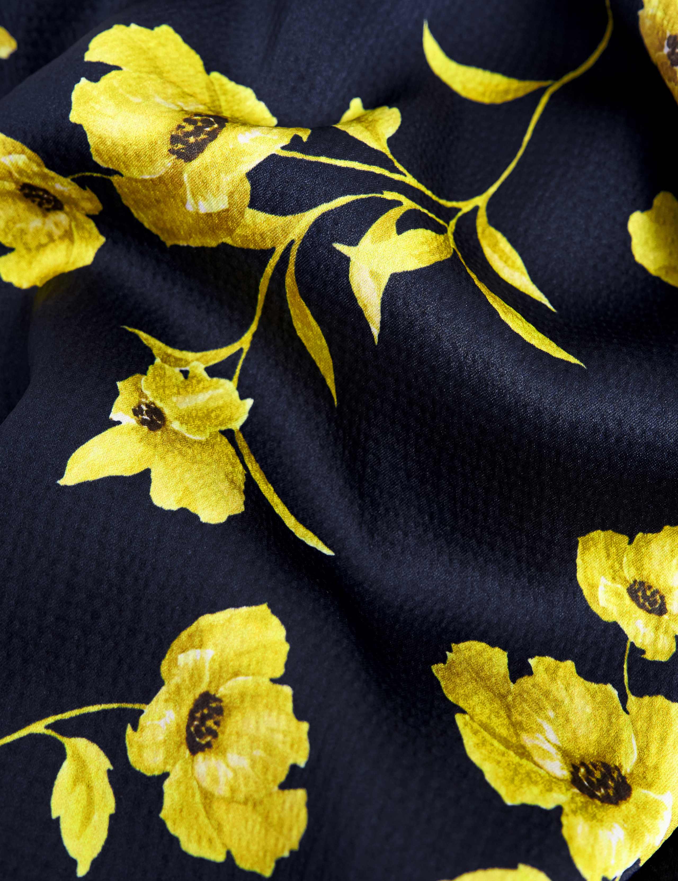 Floral Belted Midi Shirt Dress 7 of 7