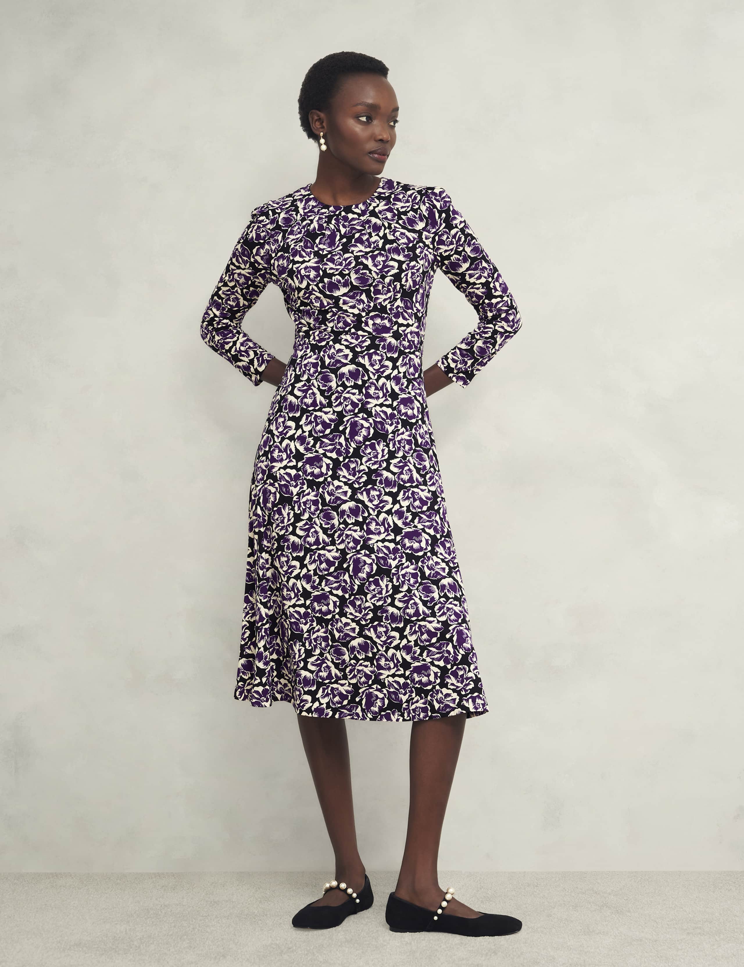 Floral Midi Skater Dress 7 of 8