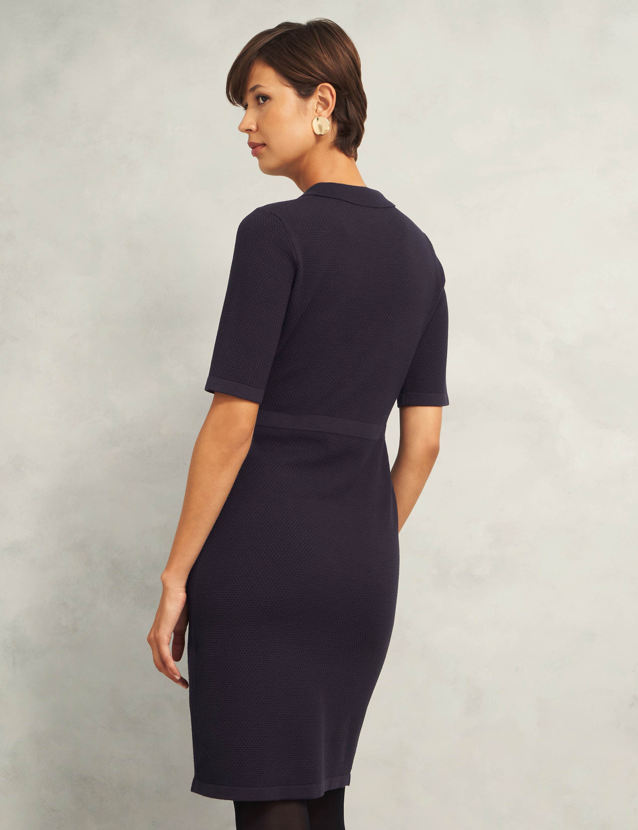 Knitted Knee Length Bodycon Dress 4 of 6